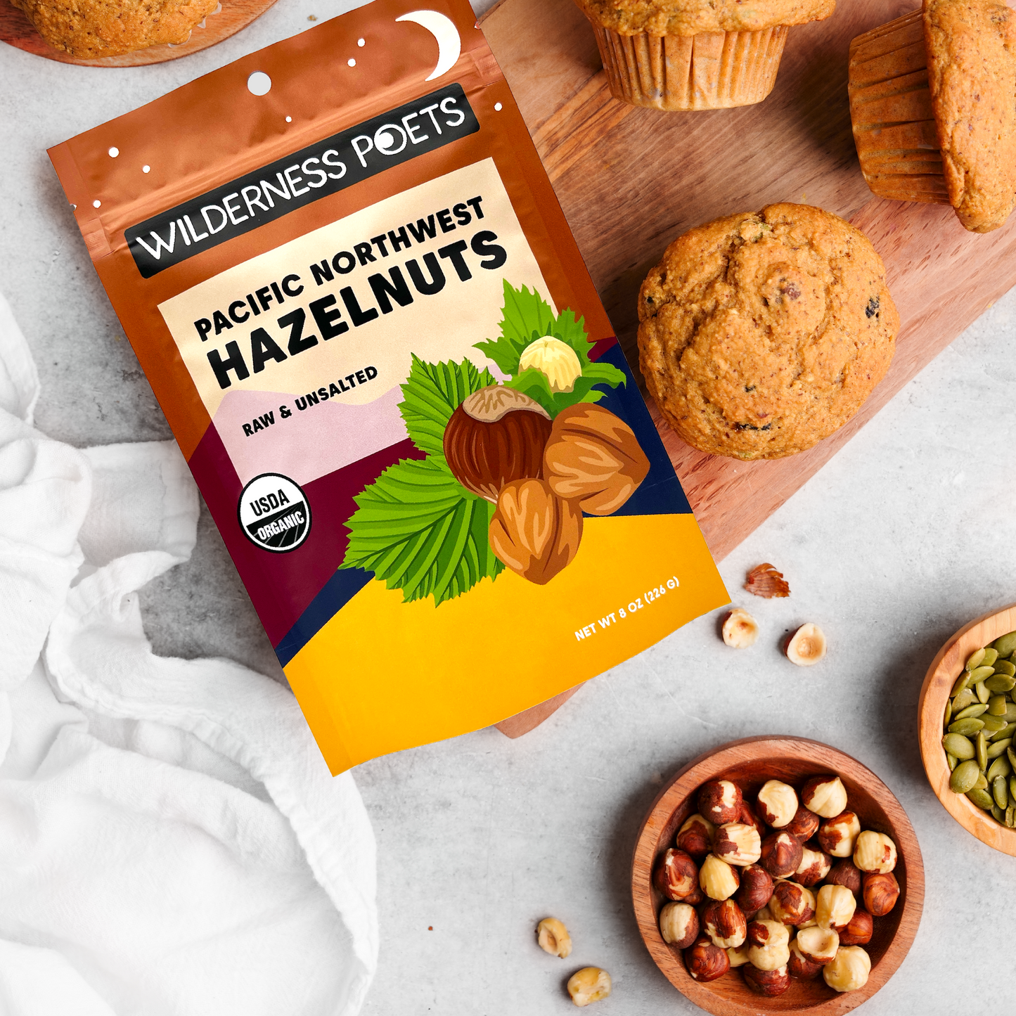 Hazelnuts - Pacific Northwest-Grown, Organic