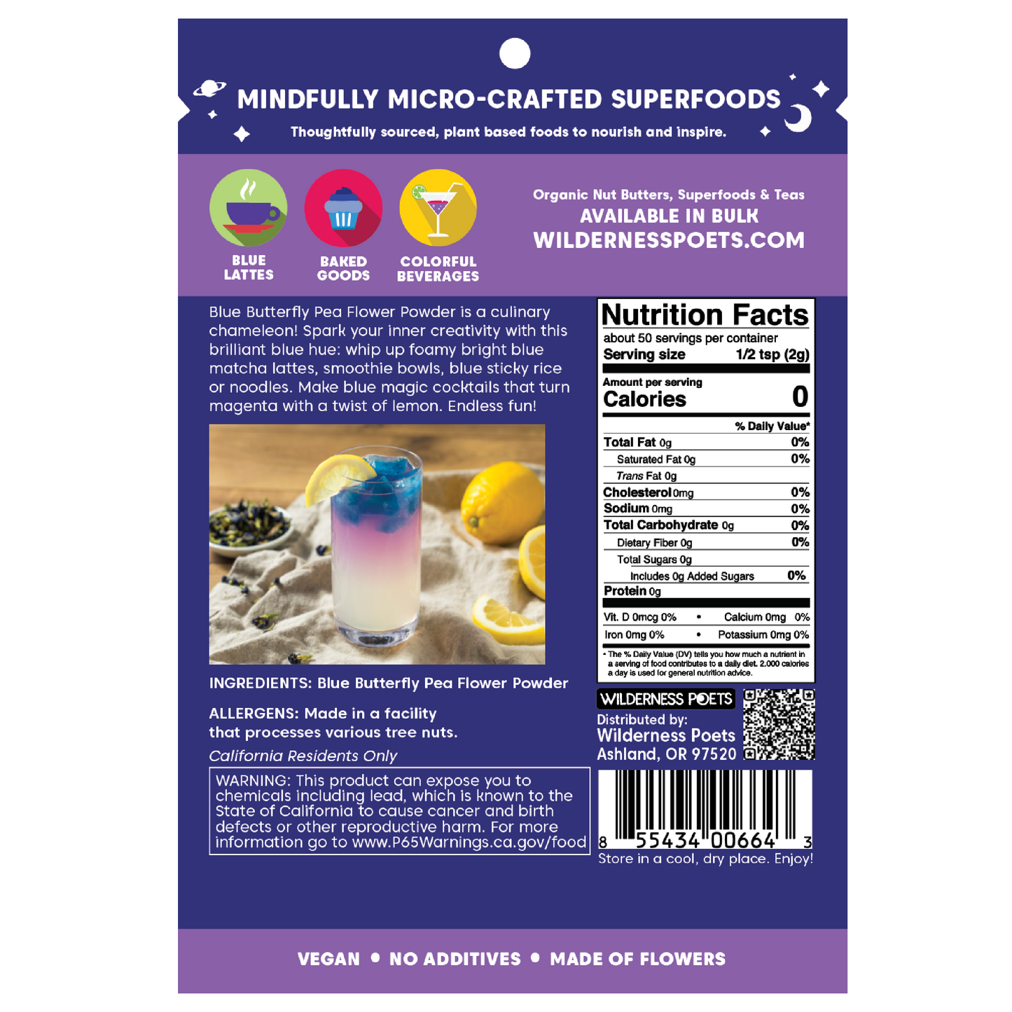 Blue Matcha Powder - Butterfly Pea Flower