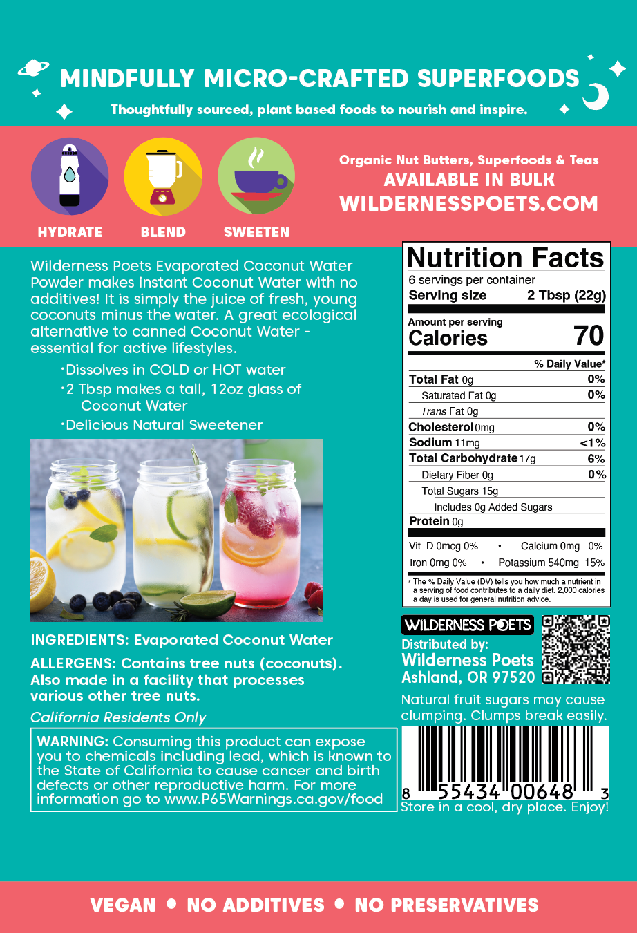 Coconut Water Powder - Evaporated