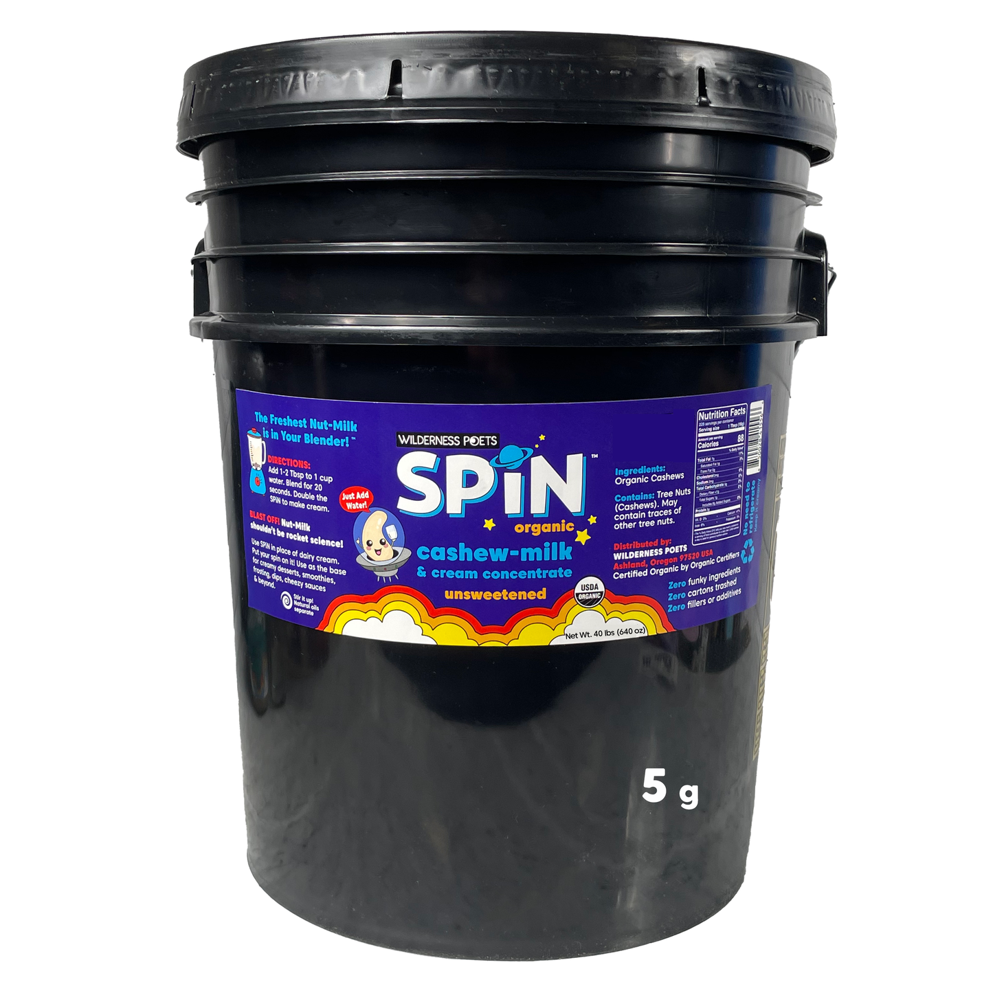 SPiN: Cashew Cream & Milk Concentrate - Organic, Unsweetened