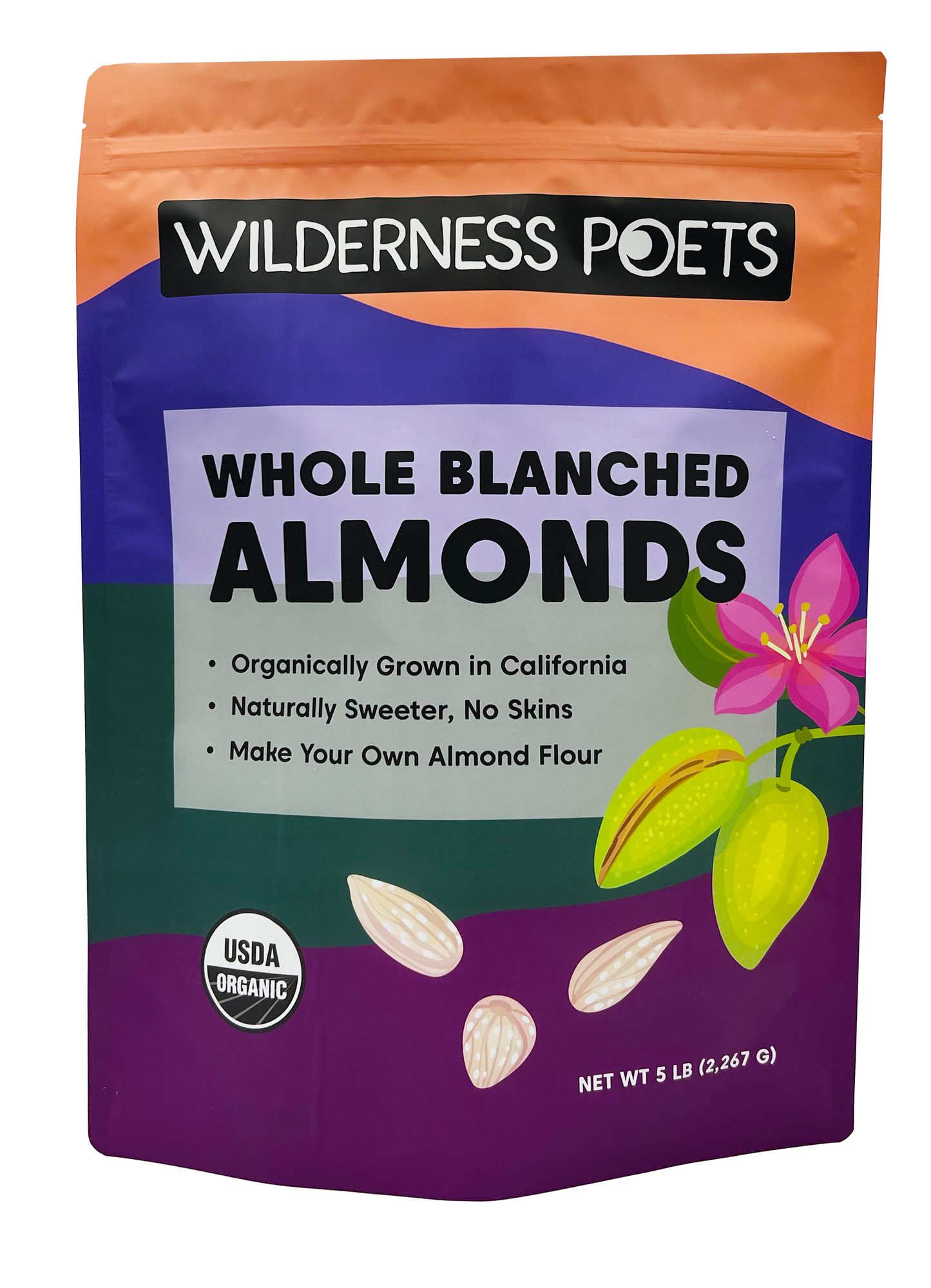 Almonds - Blanched, California Grown, Organic