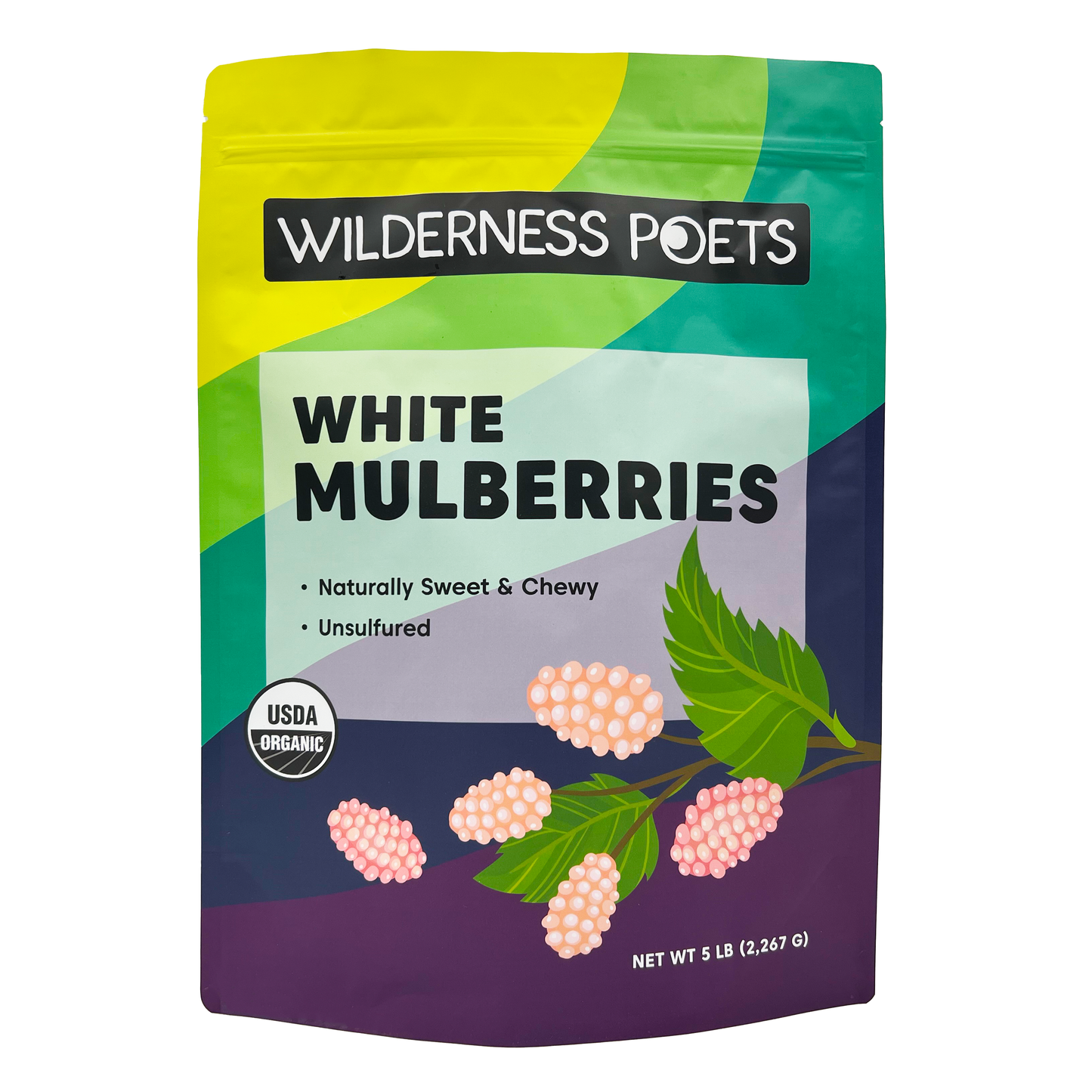 Mulberries - White, Dried, Organic