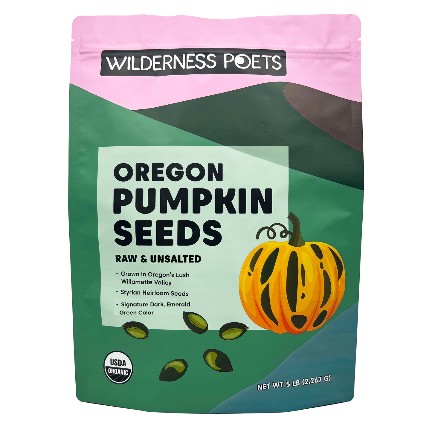 Oregon-Grown Pumpkin Seeds, Raw, Organic