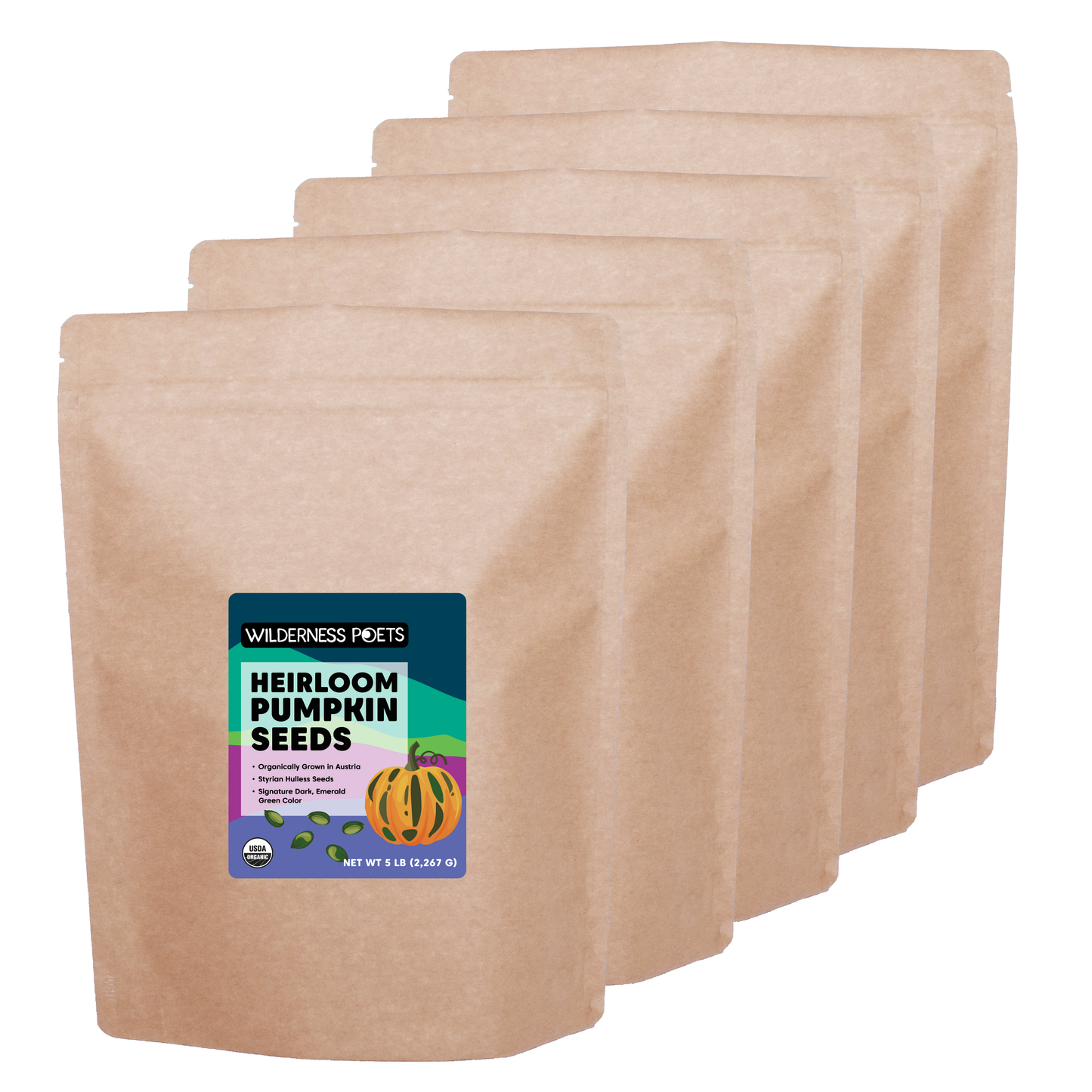 Austrian-Grown Pumpkin Seeds, Raw, Organic