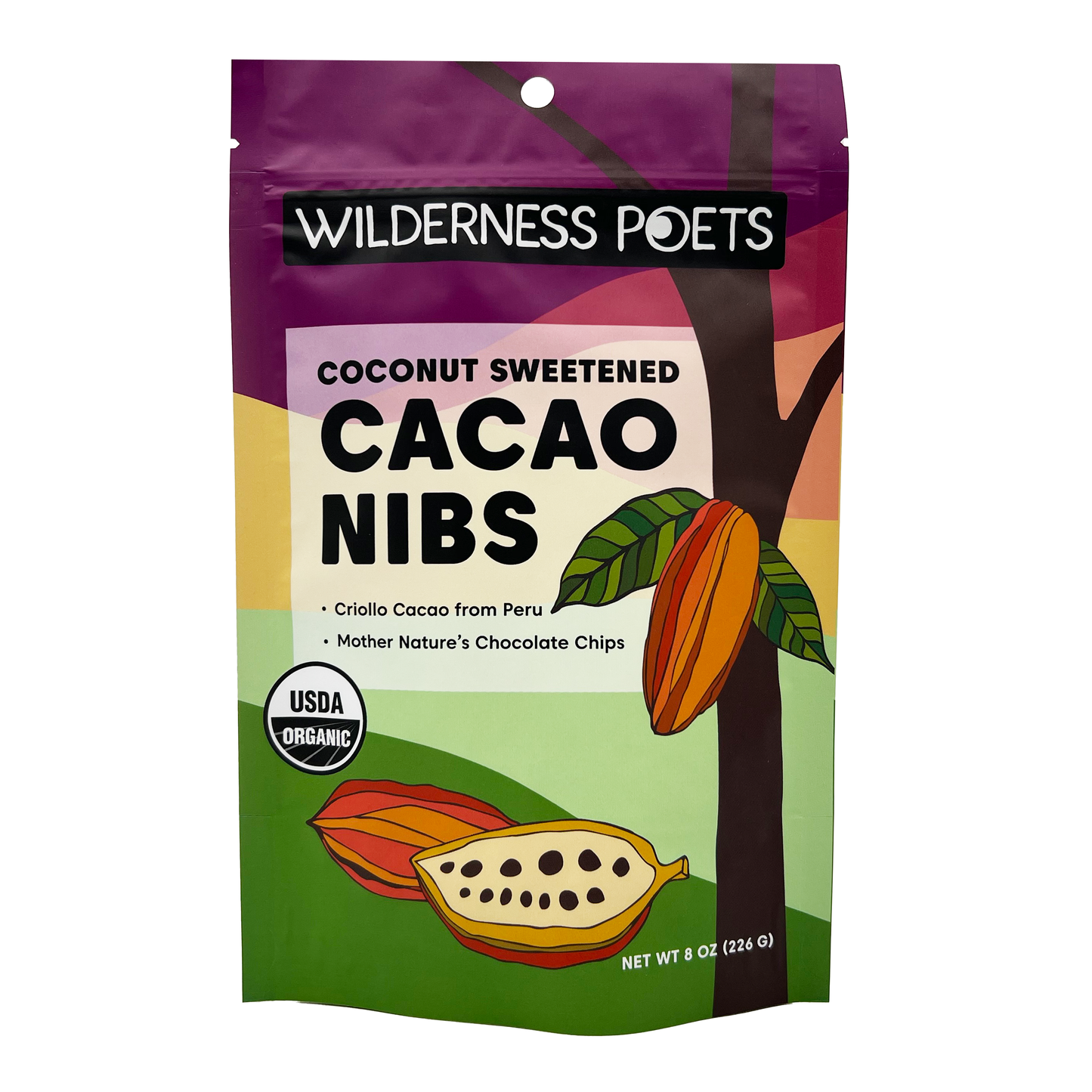Cacao Nibs - Coconut Nectar Sweetened, Organic