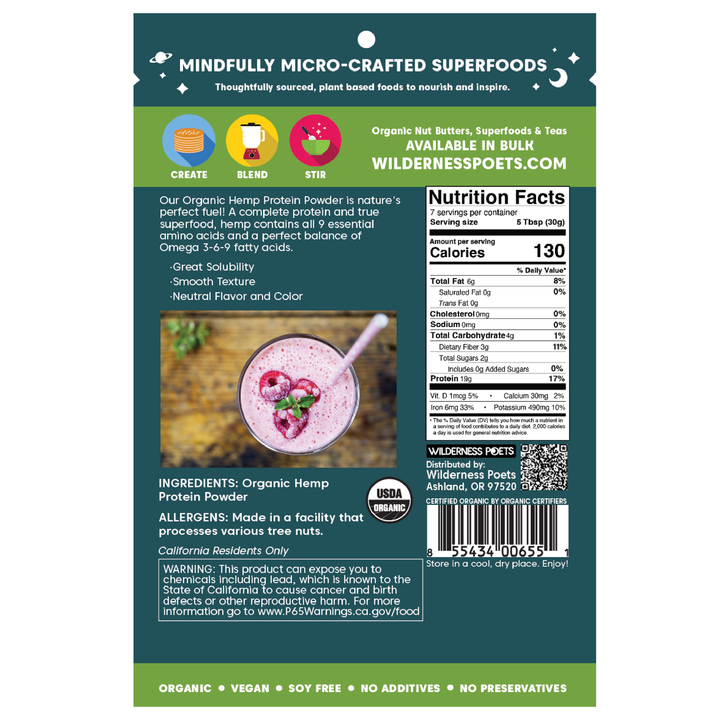Hemp Protein Powder - Organic