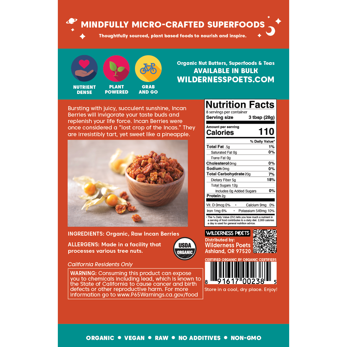 Incan Berries - Dried, Organic