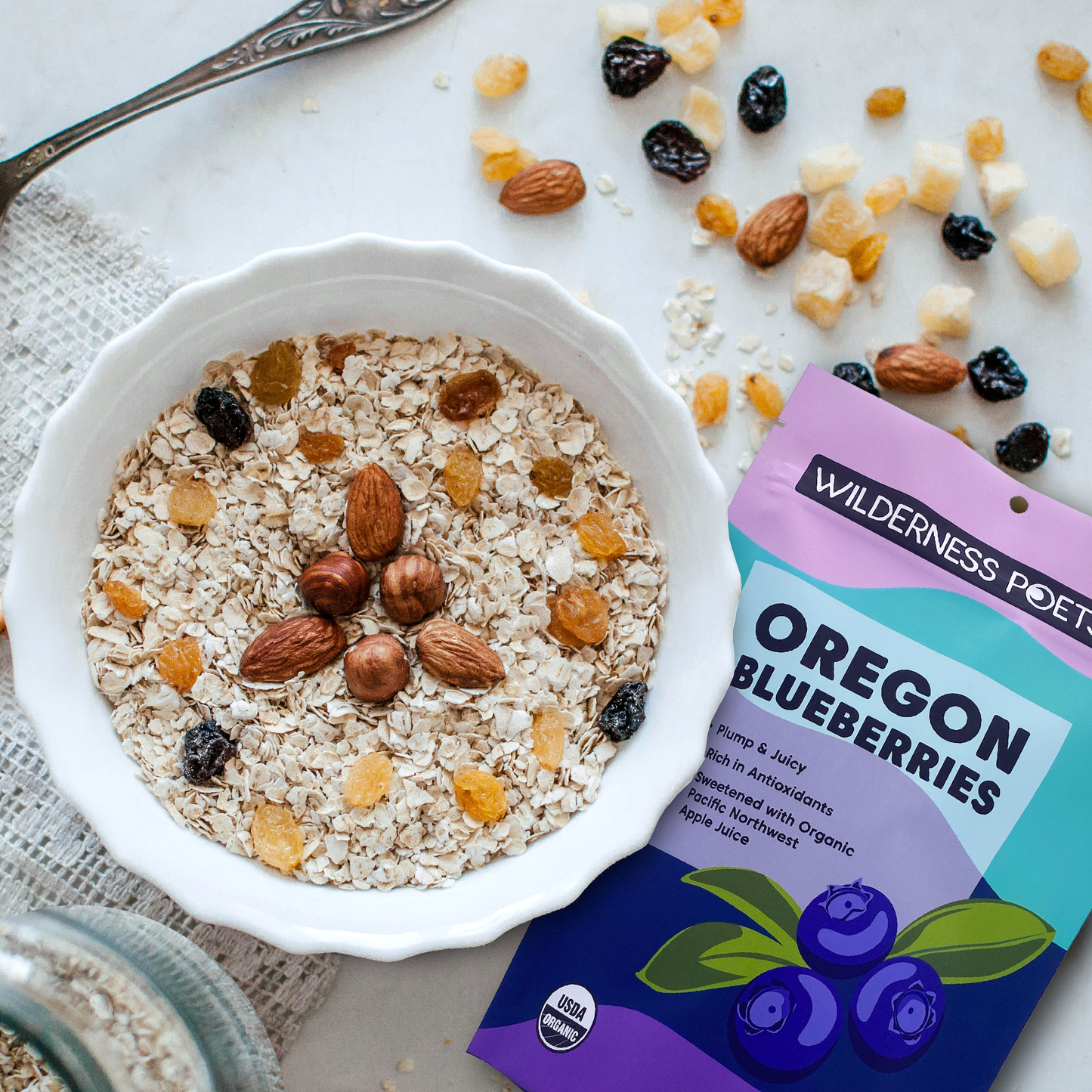 Blueberries - Oregon Grown, Dried, Organic