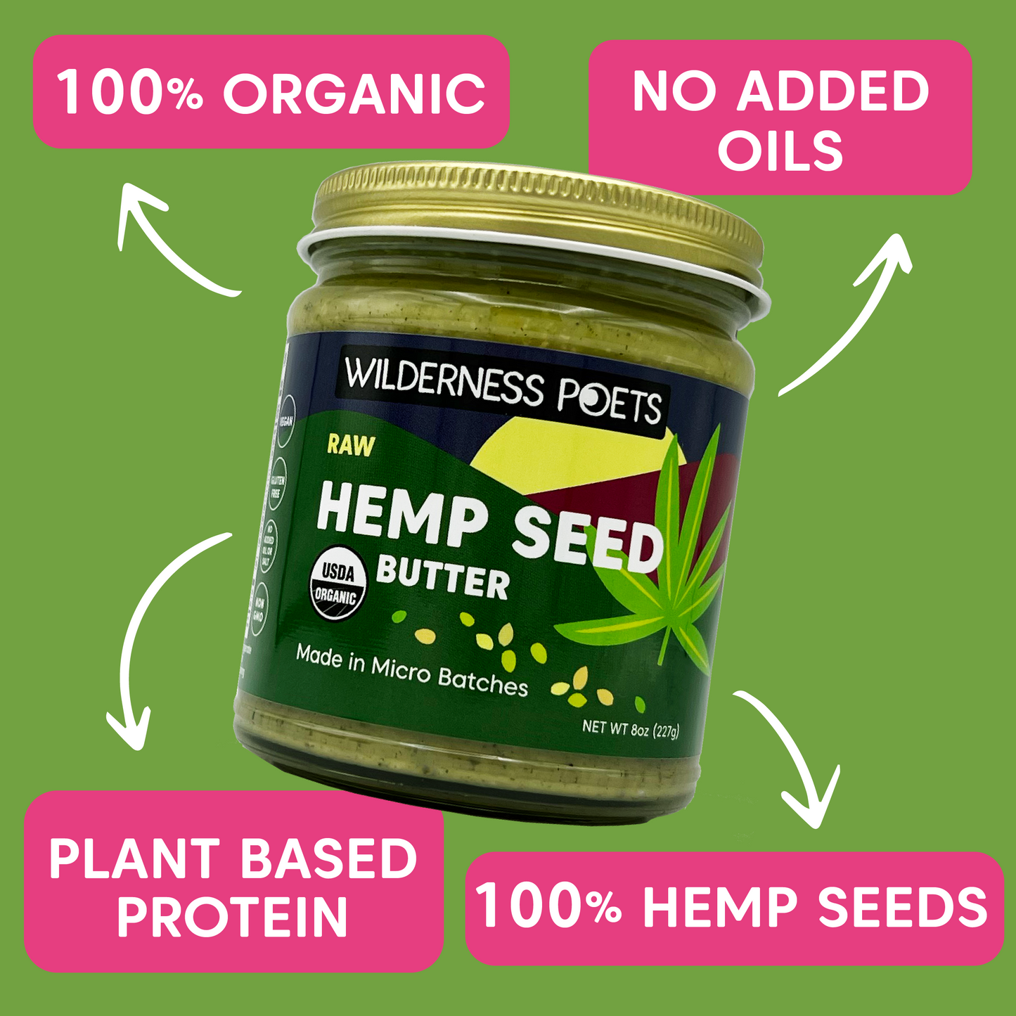 Hemp Seed Butter - Raw, Organic