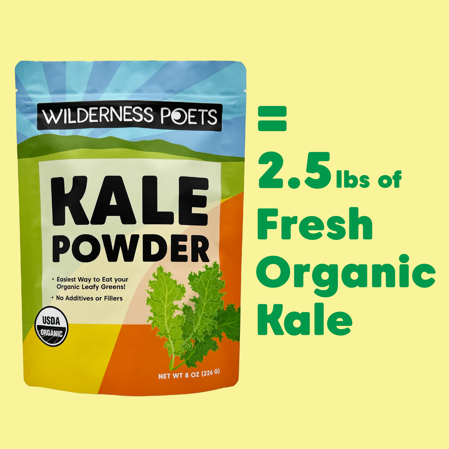 Kale Powder - Raw, Organic