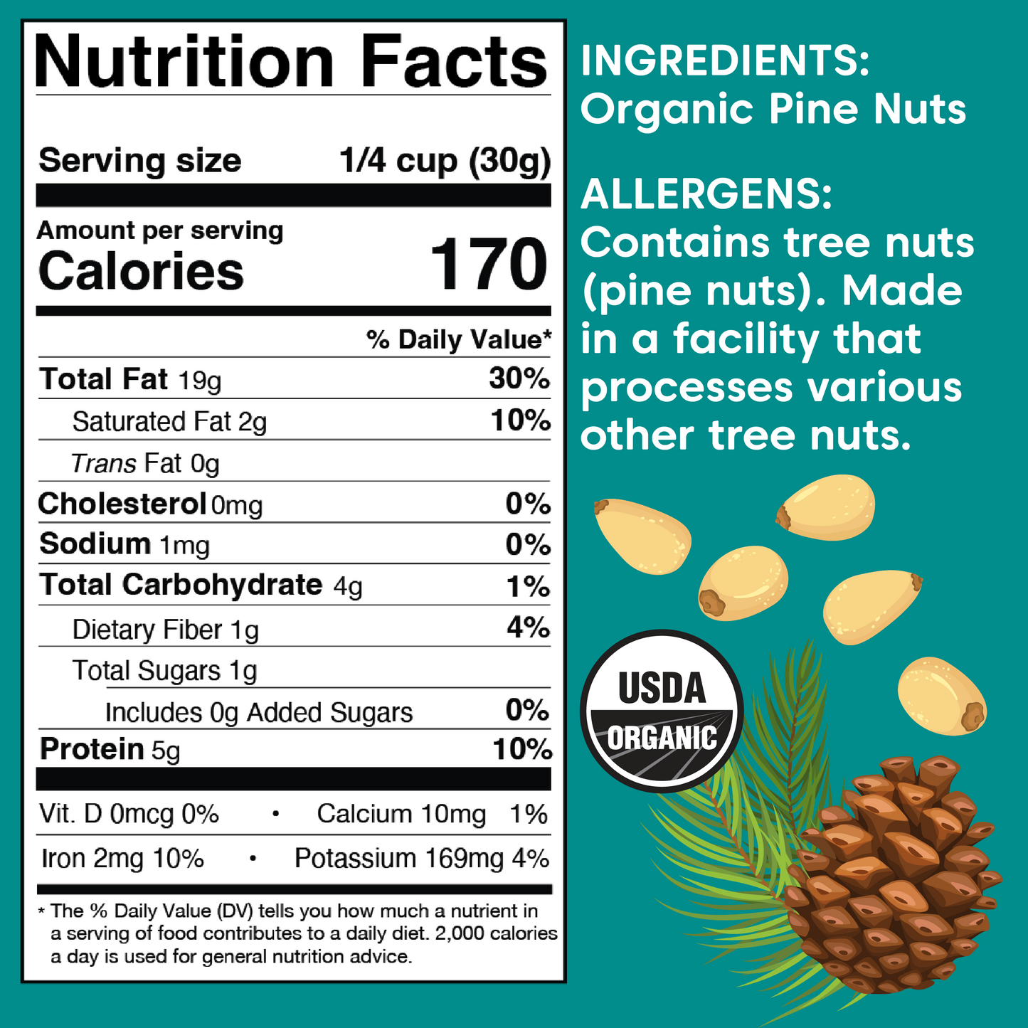 Pine Nuts - Organic