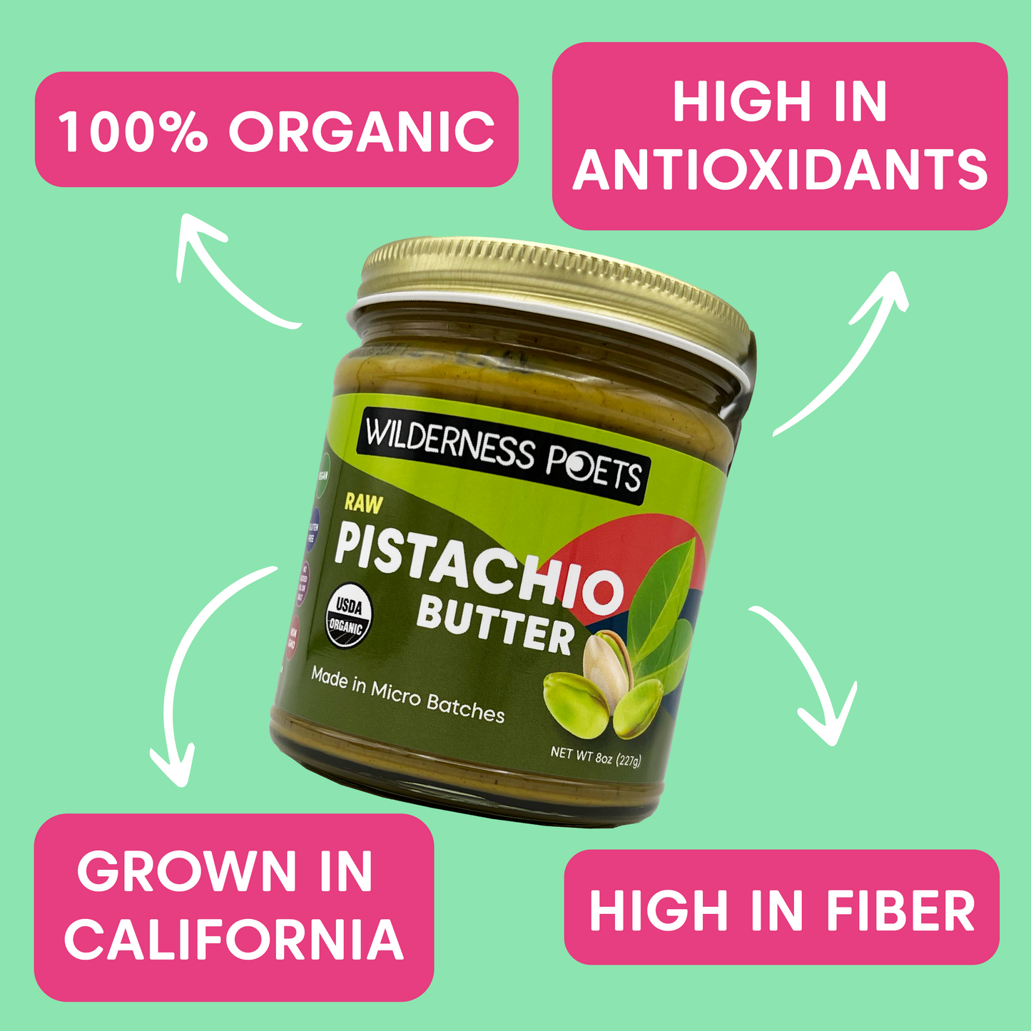 Pistachio Butter - Organic