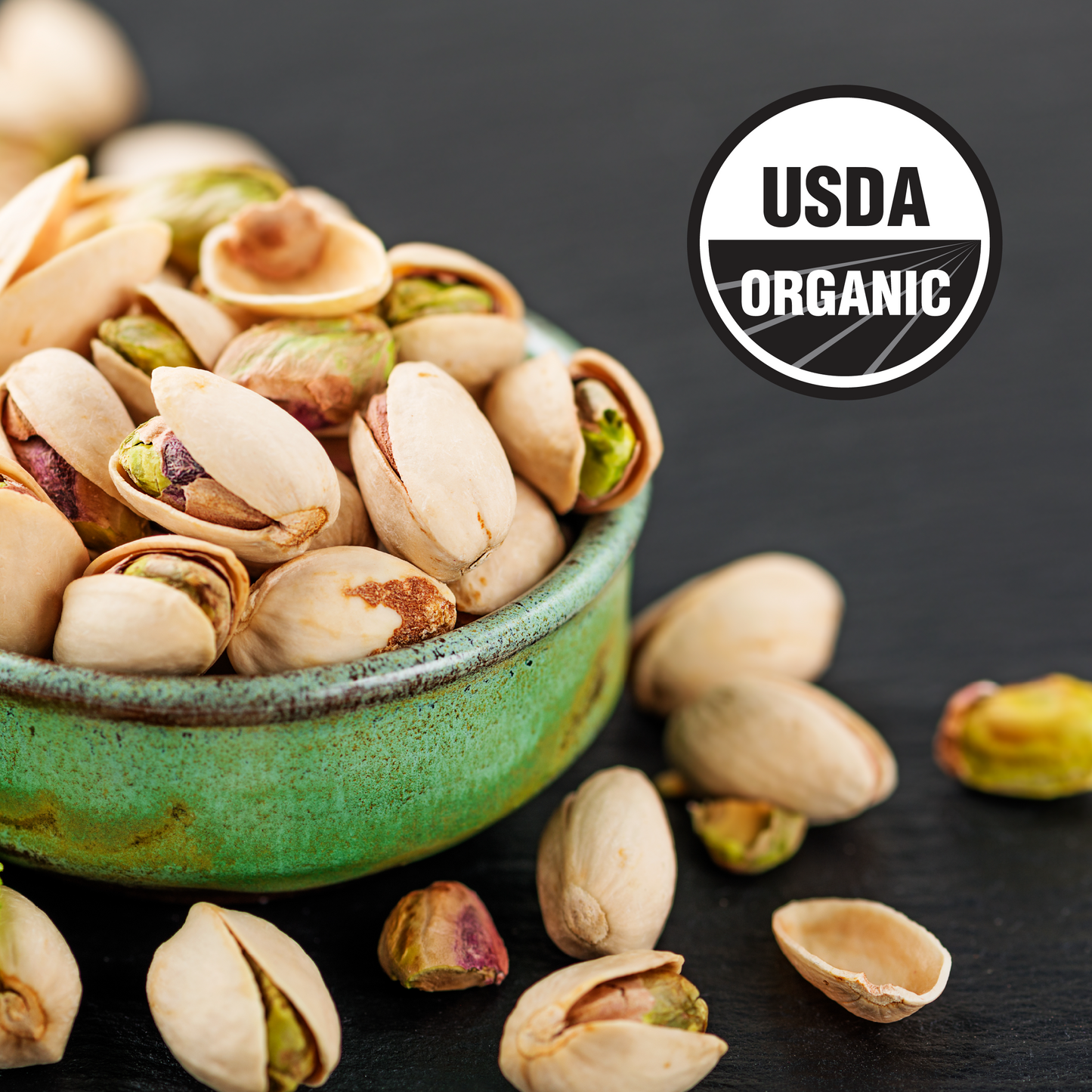 Pistachios - Roasted, Salted, Organic