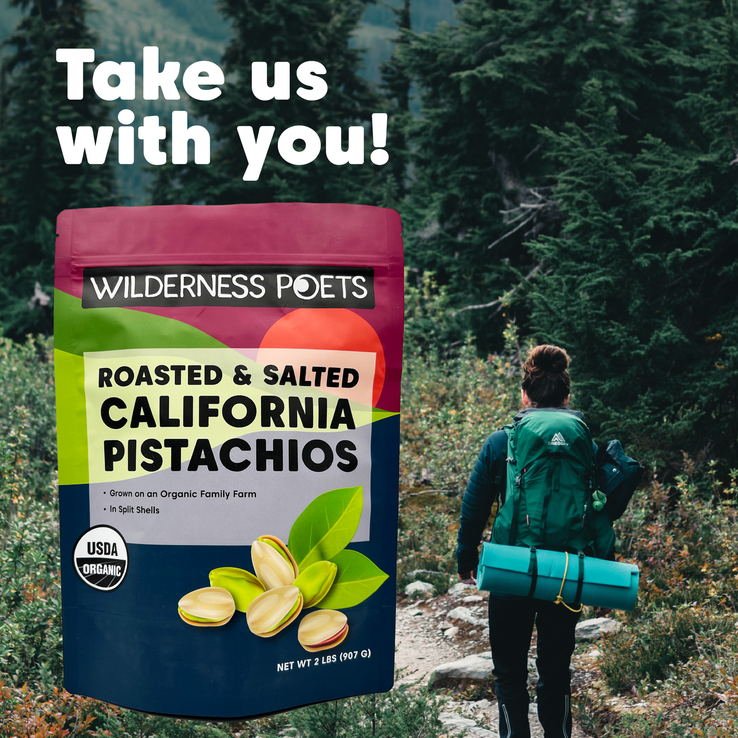 Pistachios - Roasted, Salted, Organic