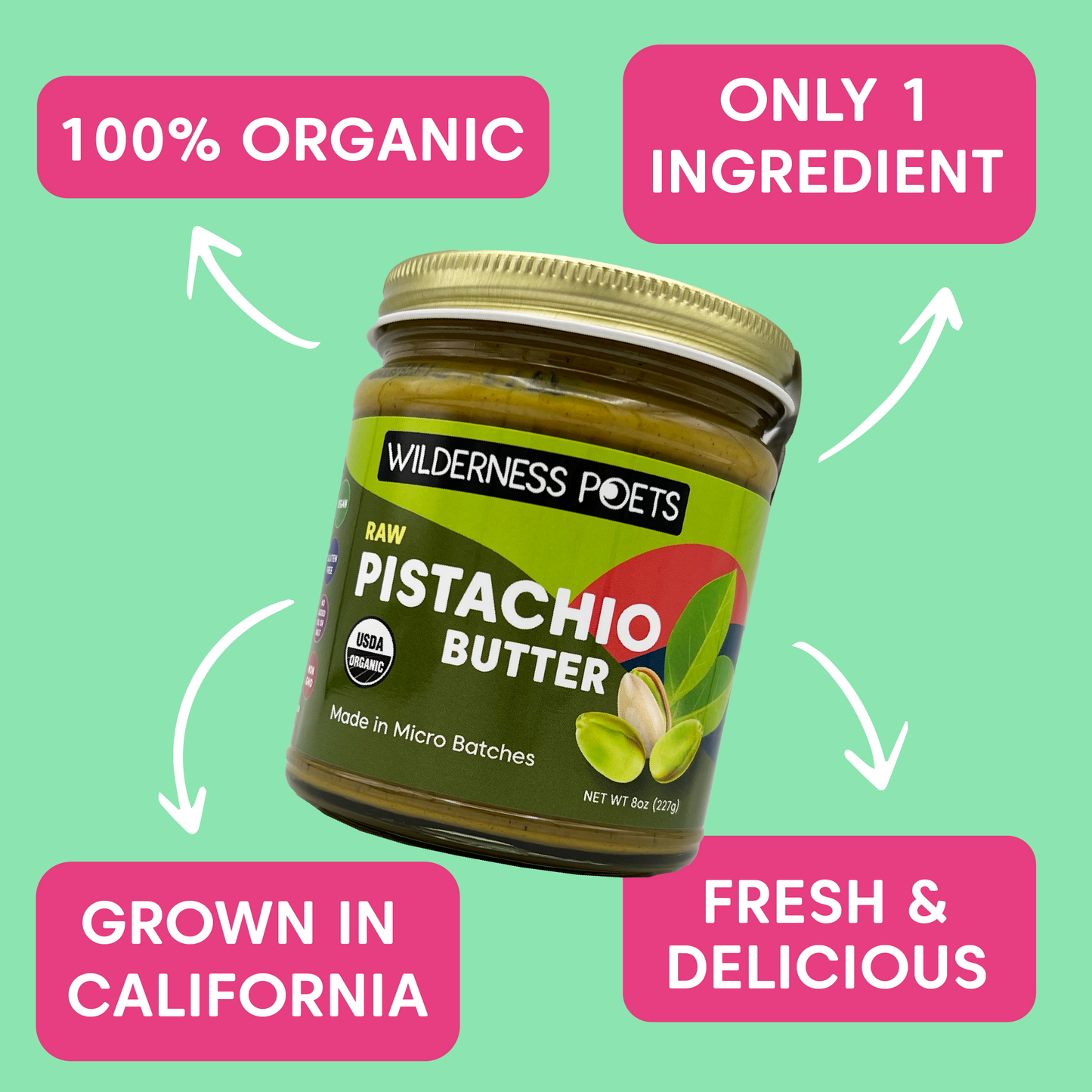 Pistachio Butter - Organic