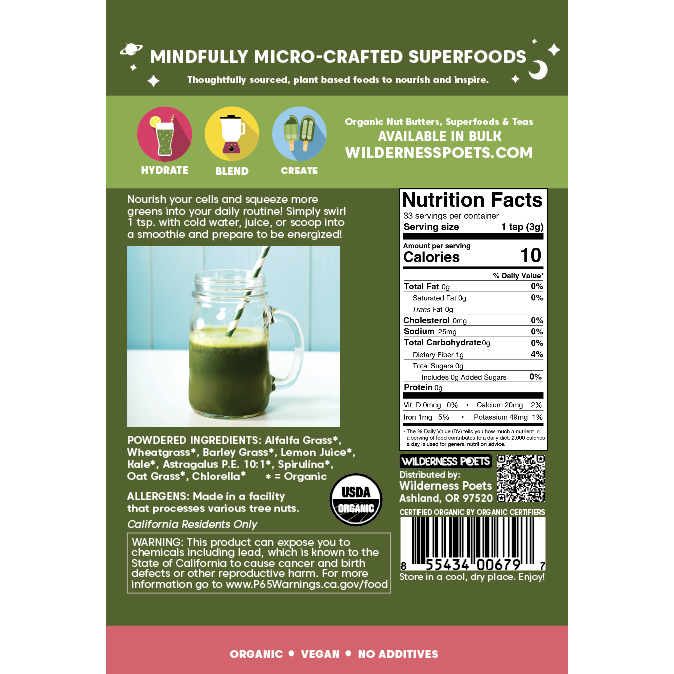 Alkalizing Super Greens - Organic