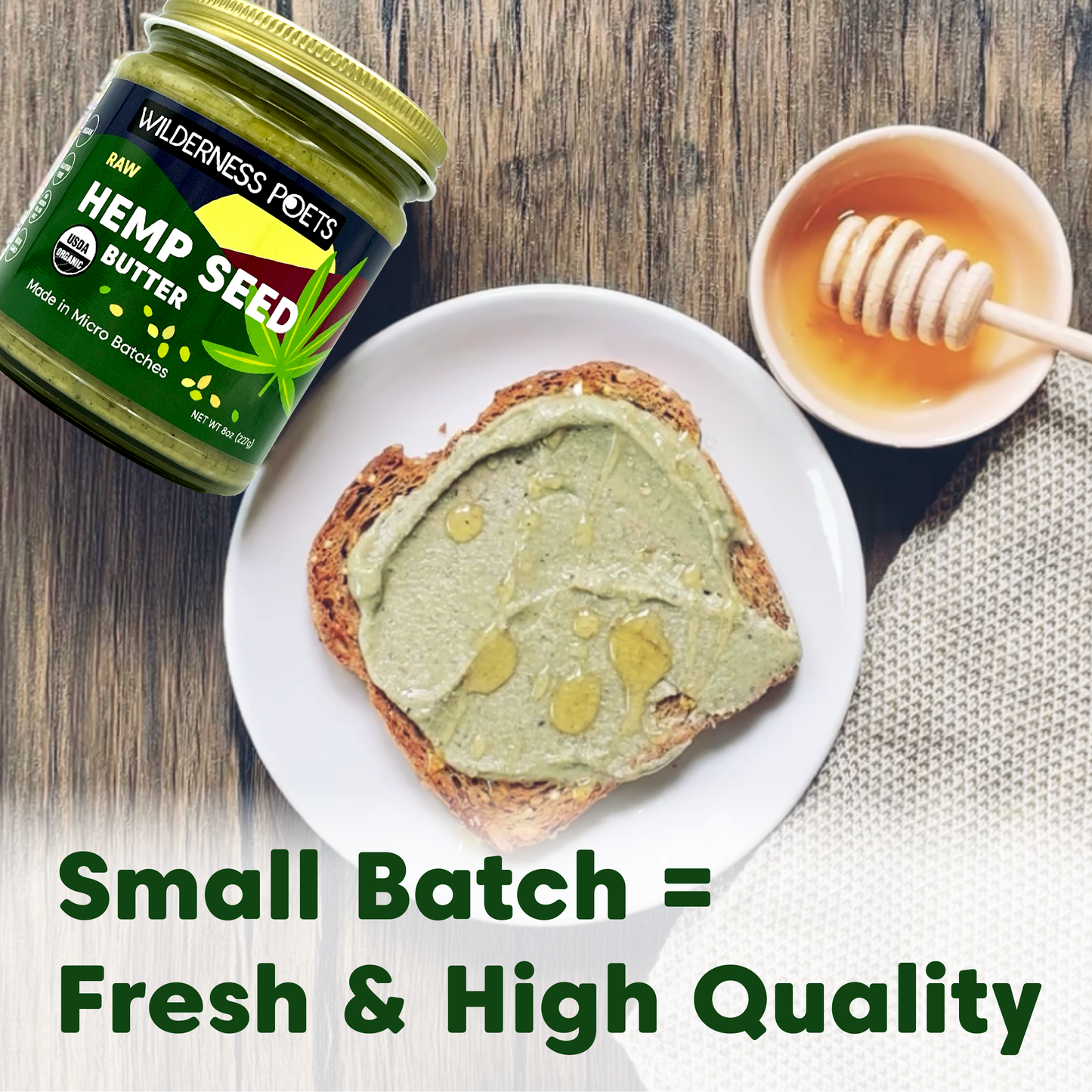 Hemp Seed Butter - Raw, Organic