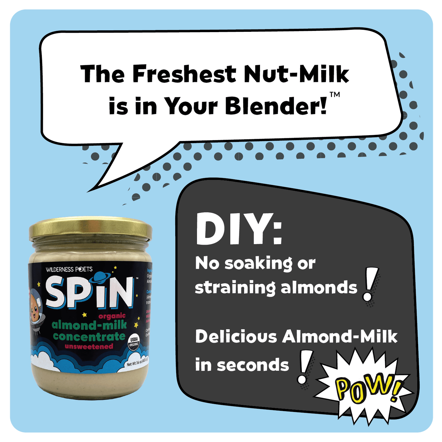 SPiN: Almond Milk - Unsweetened, Organic