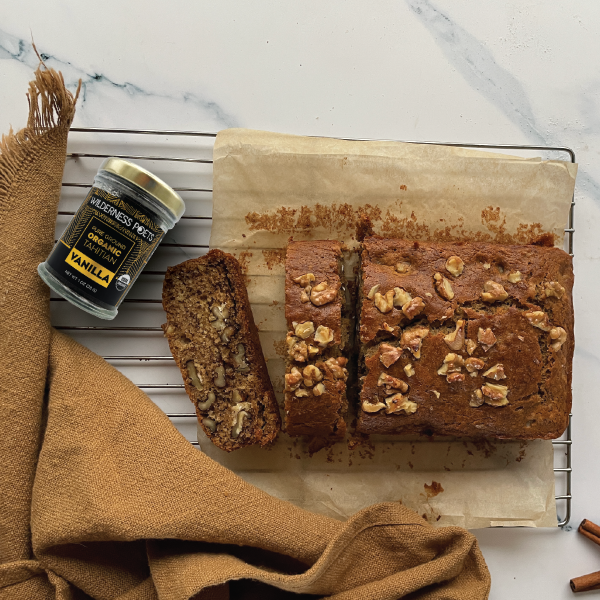 Vanilla Powder - Pure Tahitian Ground Vanilla Beans, Organic