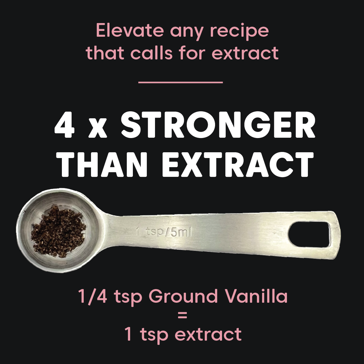 Vanilla Powder - Pure Tahitian Ground Vanilla Beans, Organic