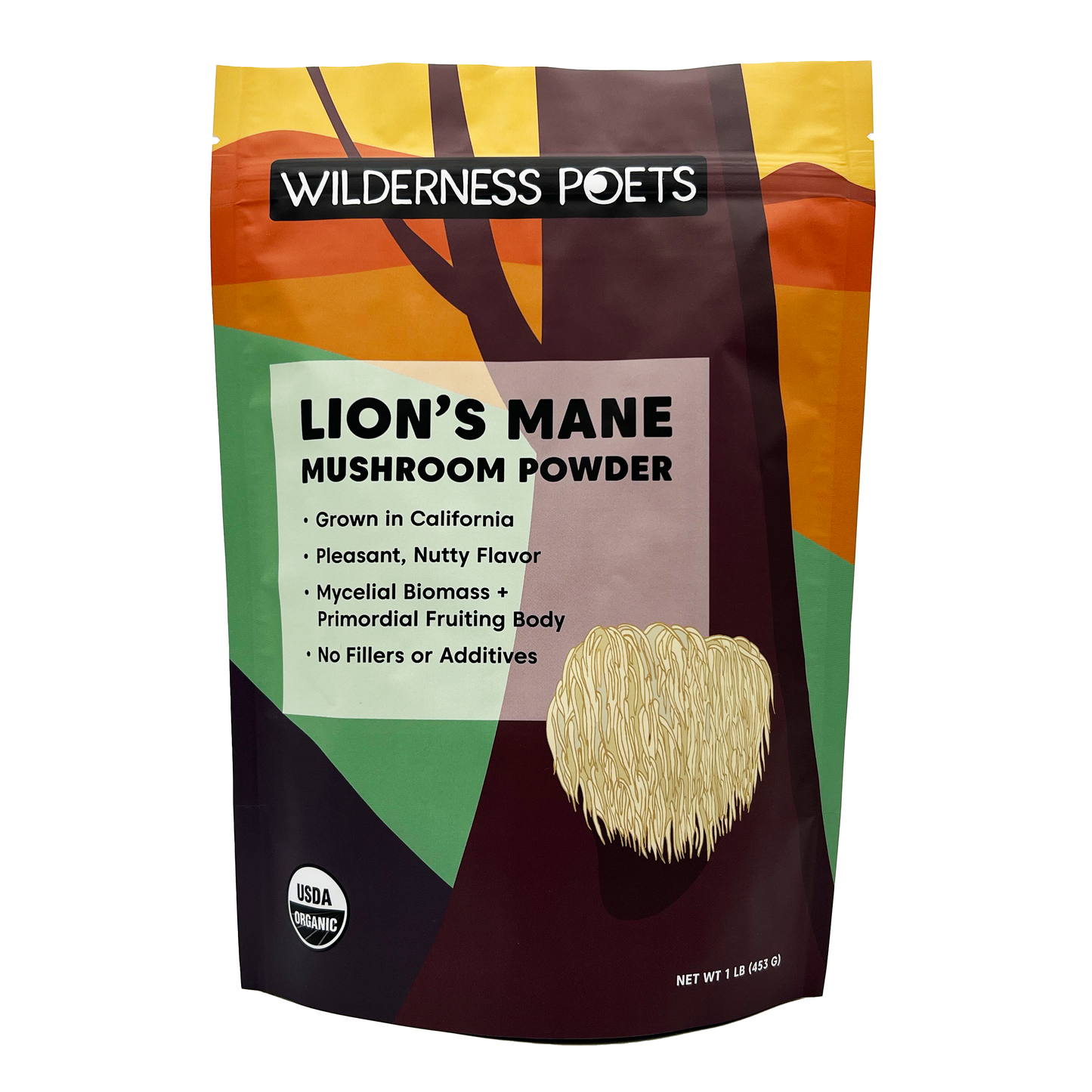 Lion's Mane Mushroom Powder - California Grown, Organic