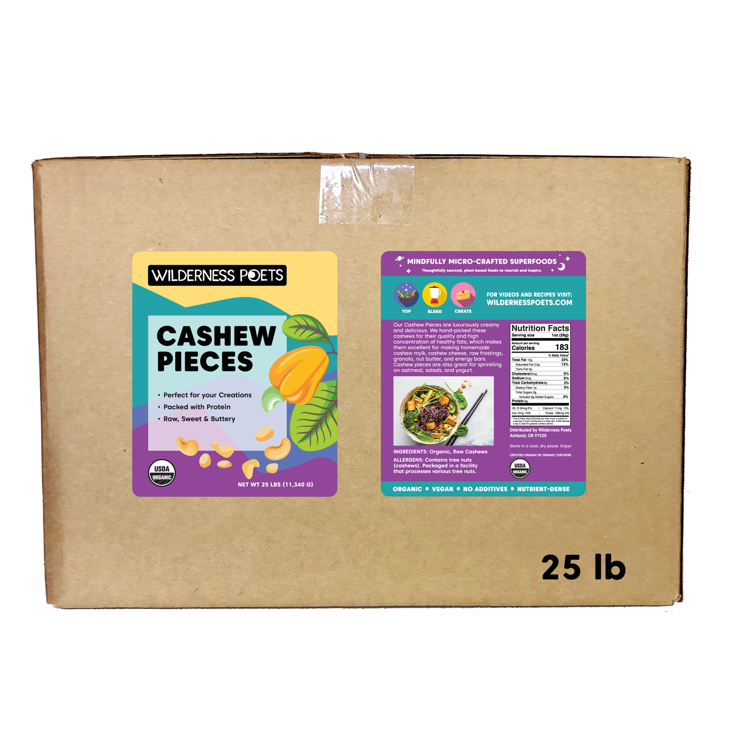Cashew Pieces - Halves & Pieces, Organic