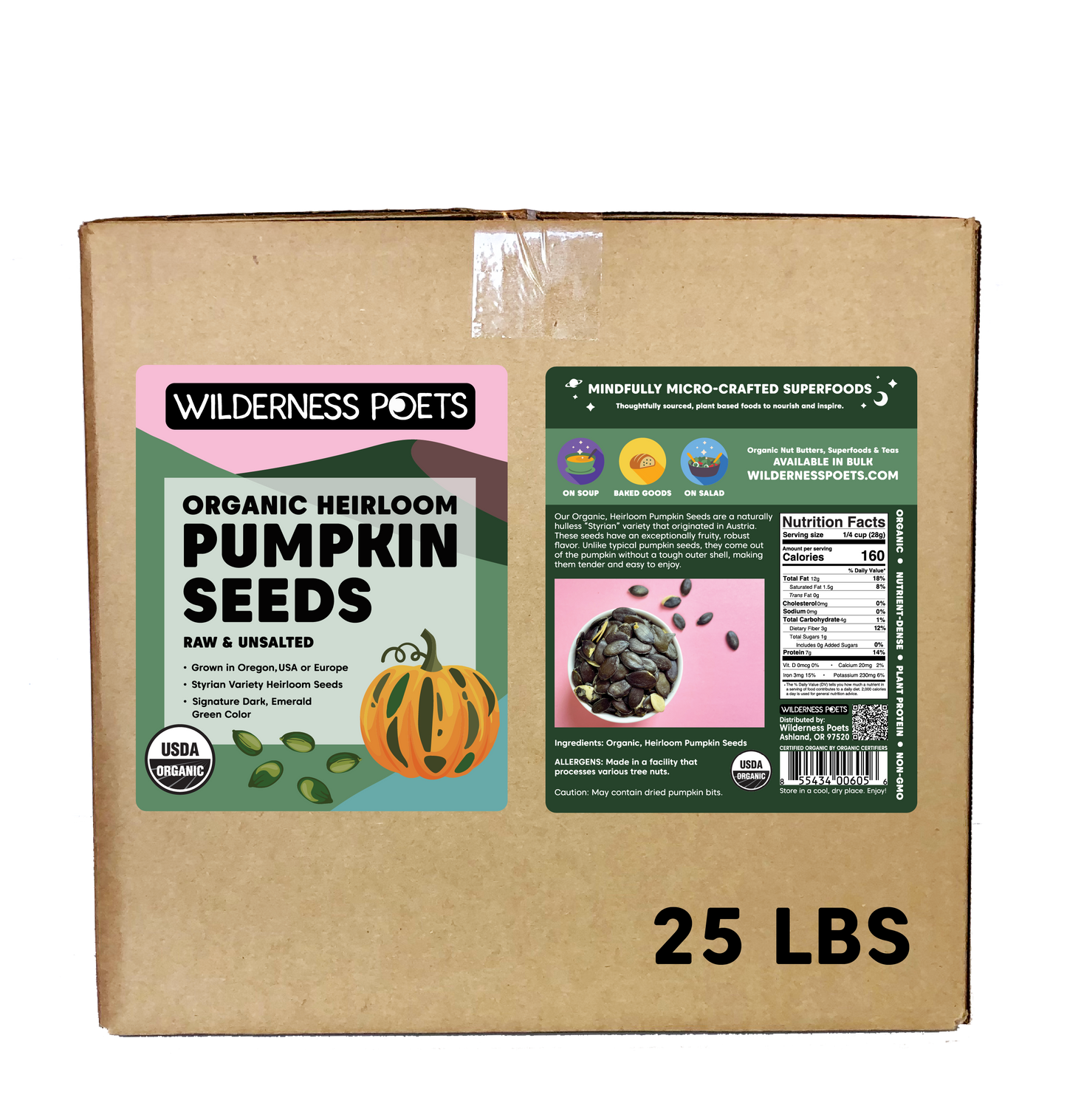 Heirloom Pumpkin Seeds - Organic, Raw