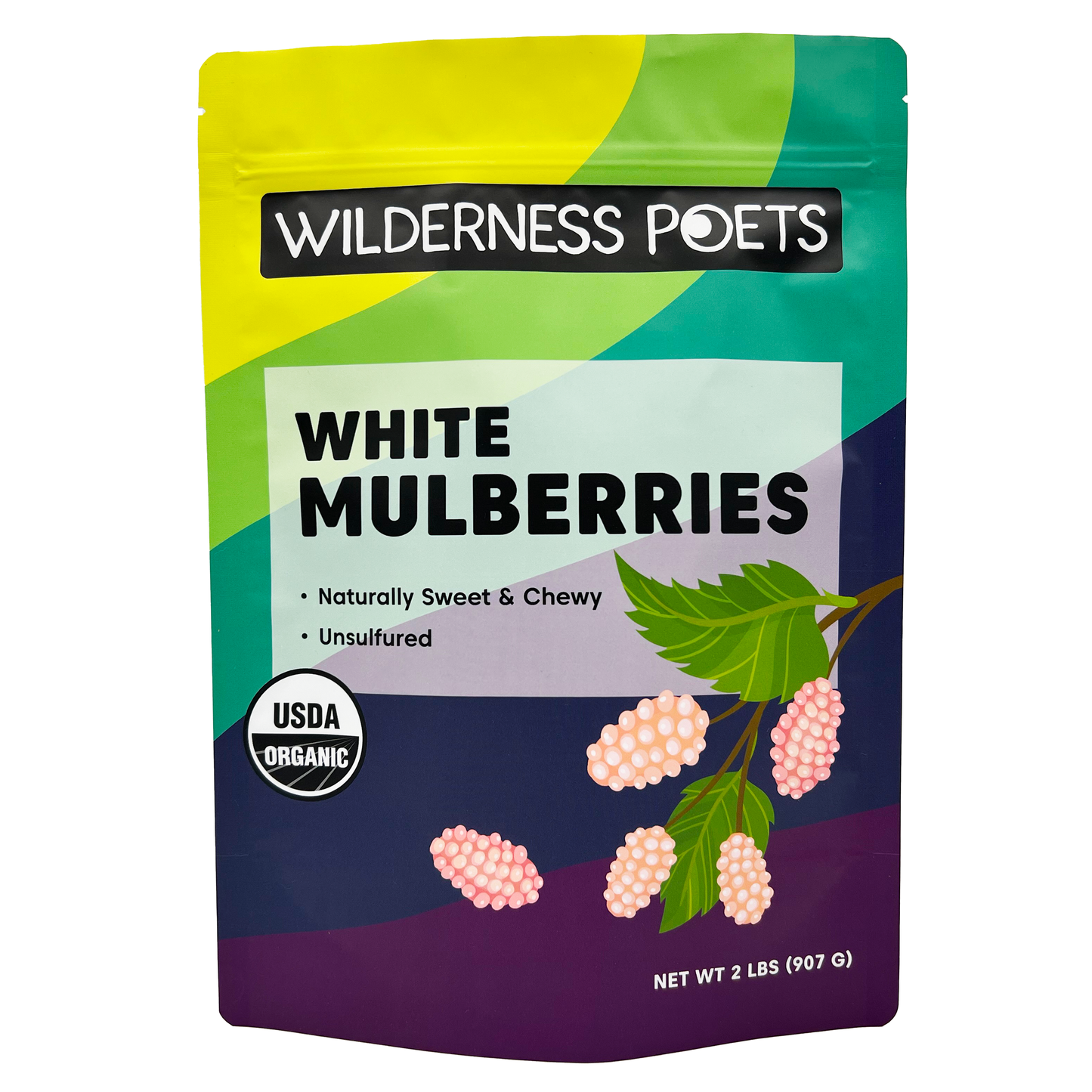 Mulberries - White, Dried, Organic