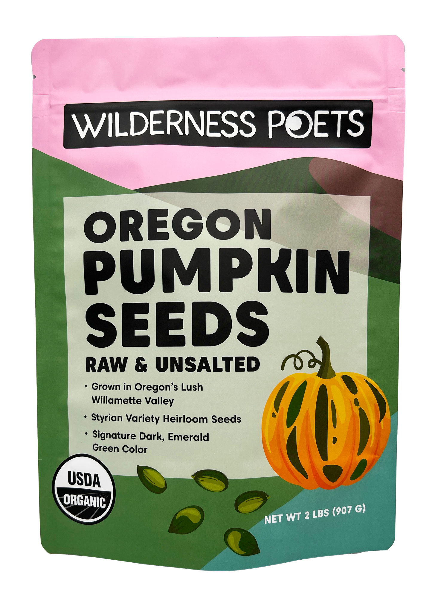 Pumpkin Seeds, Raw, Oregon-Grown, Organic