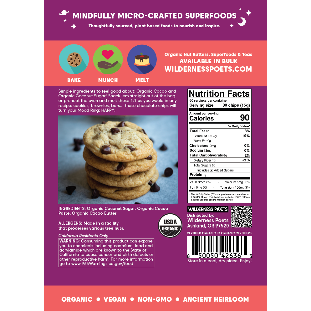 Chocolate Chips  - Organic, Coconut-Sweetened