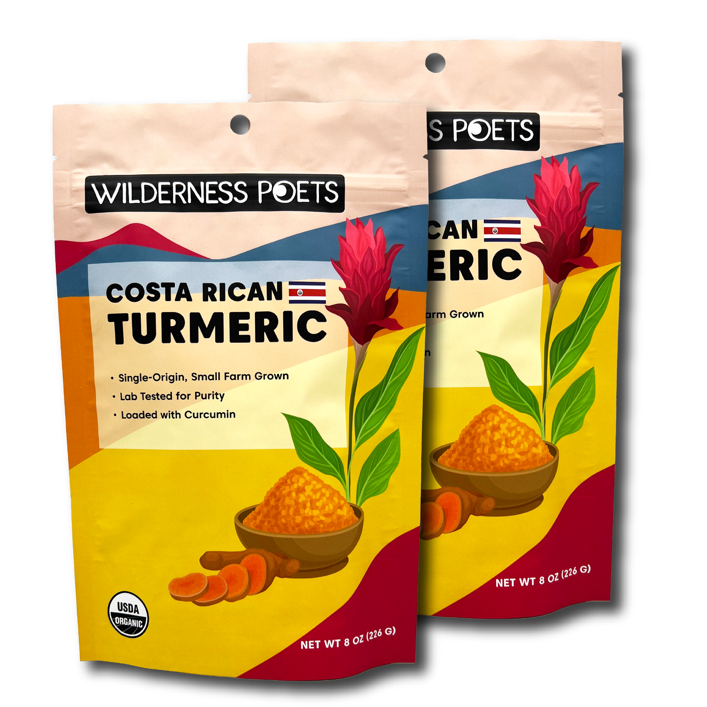 Turmeric Powder with Curcumin - Costa Rican Grown, Organic