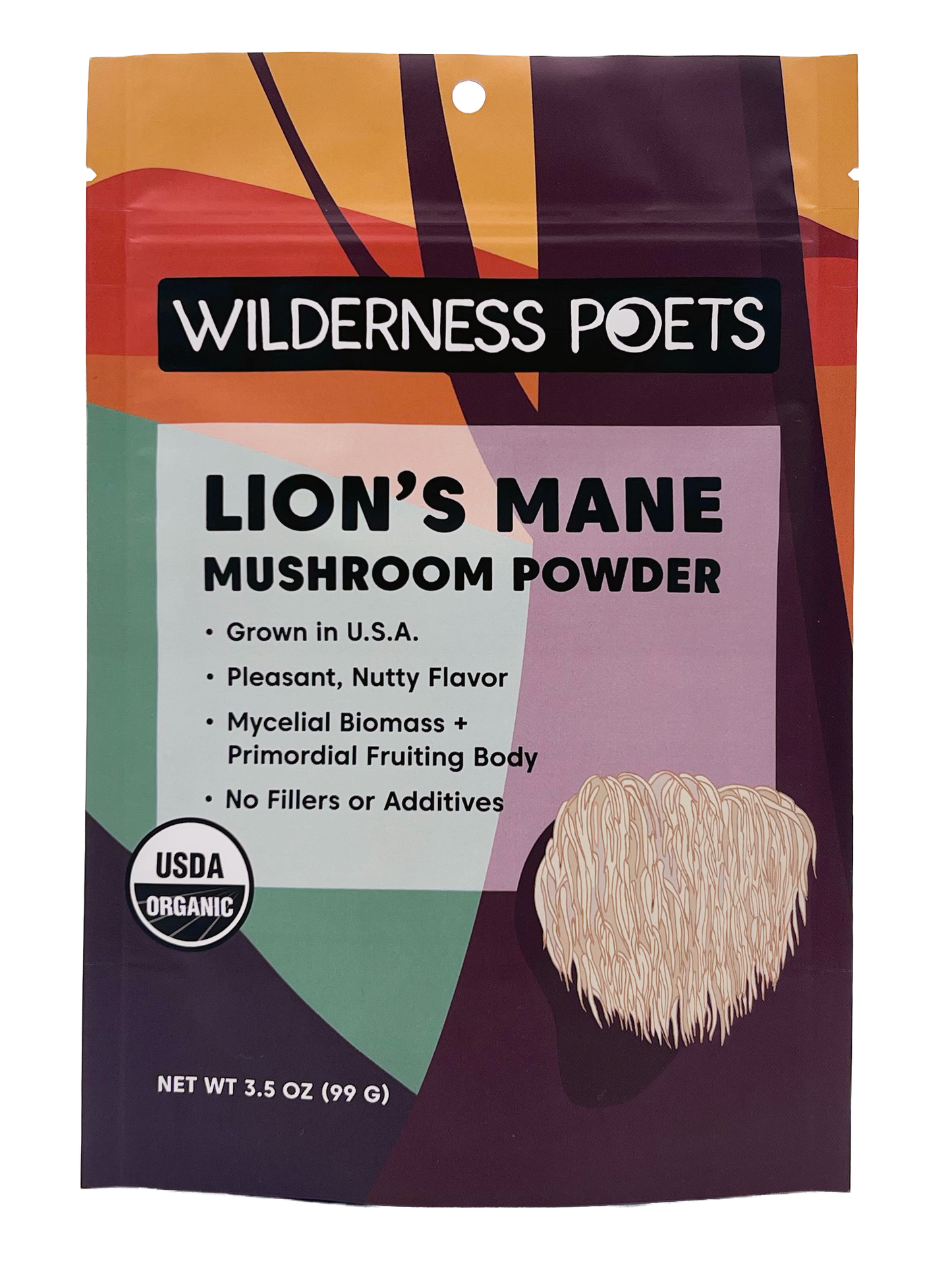 Lion's Mane Mushroom Powder - California Grown, Organic