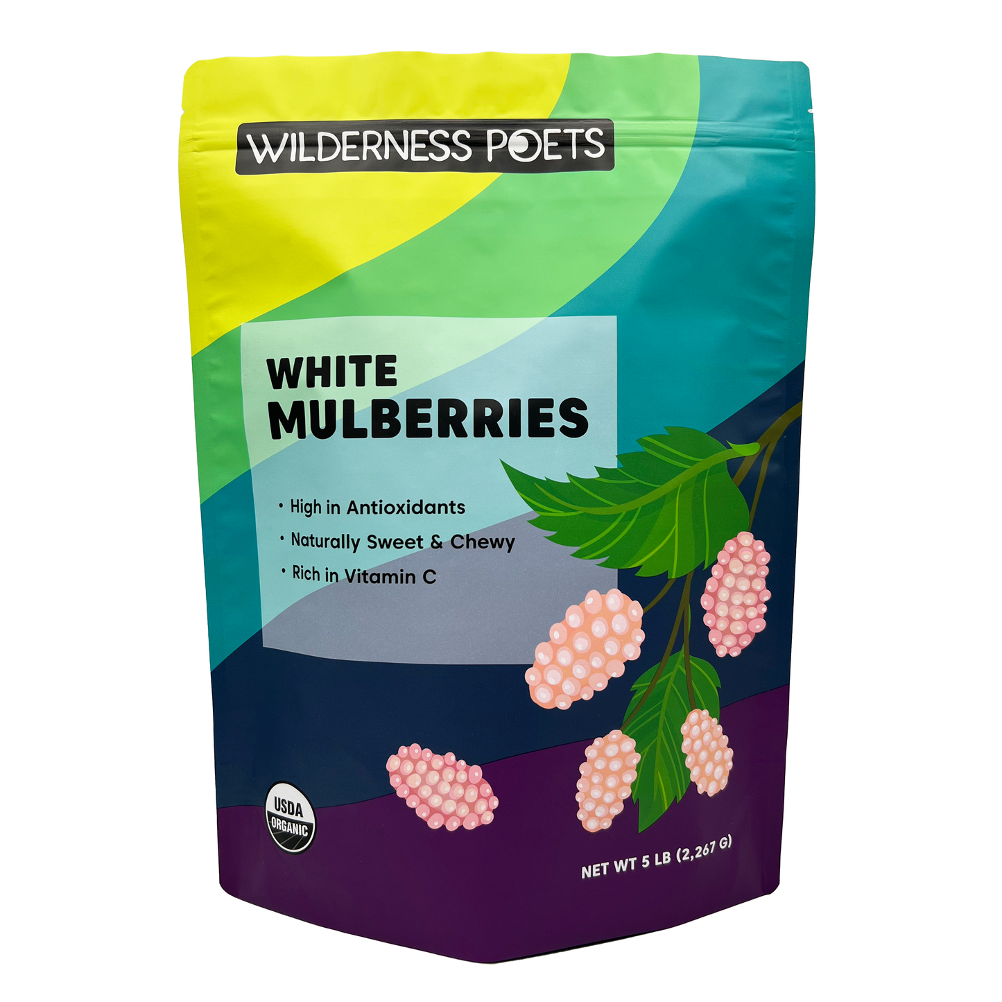 Mulberries - White, Dried, Organic