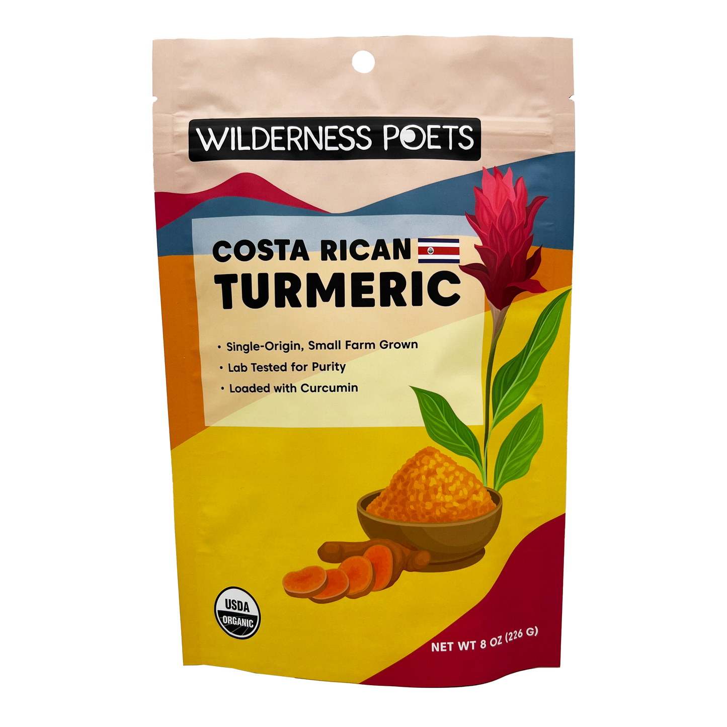 Turmeric Powder with Curcumin - Costa Rican Grown, Organic