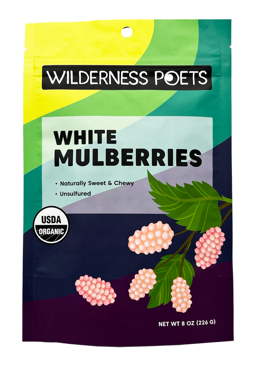 Mulberries - White, Dried, Organic