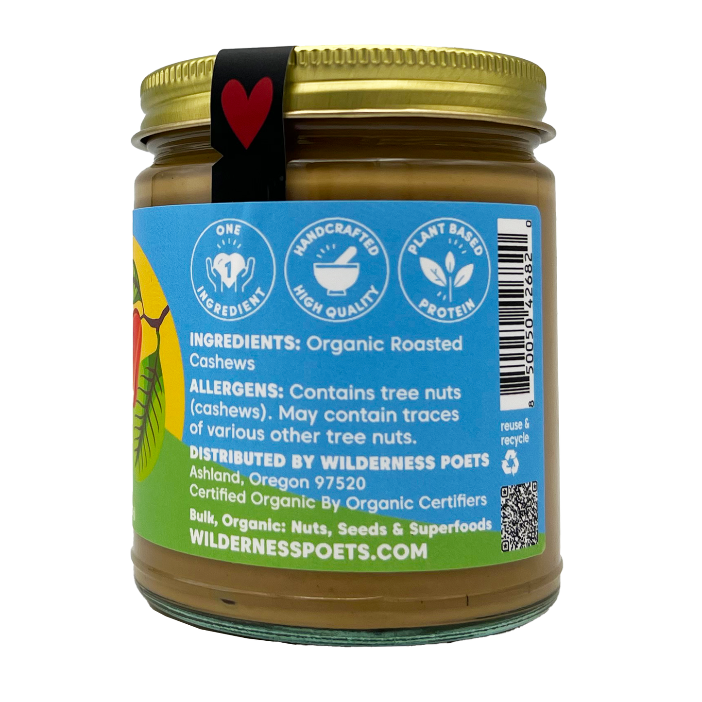 Roasted Cashew Butter - Roasted, Organic