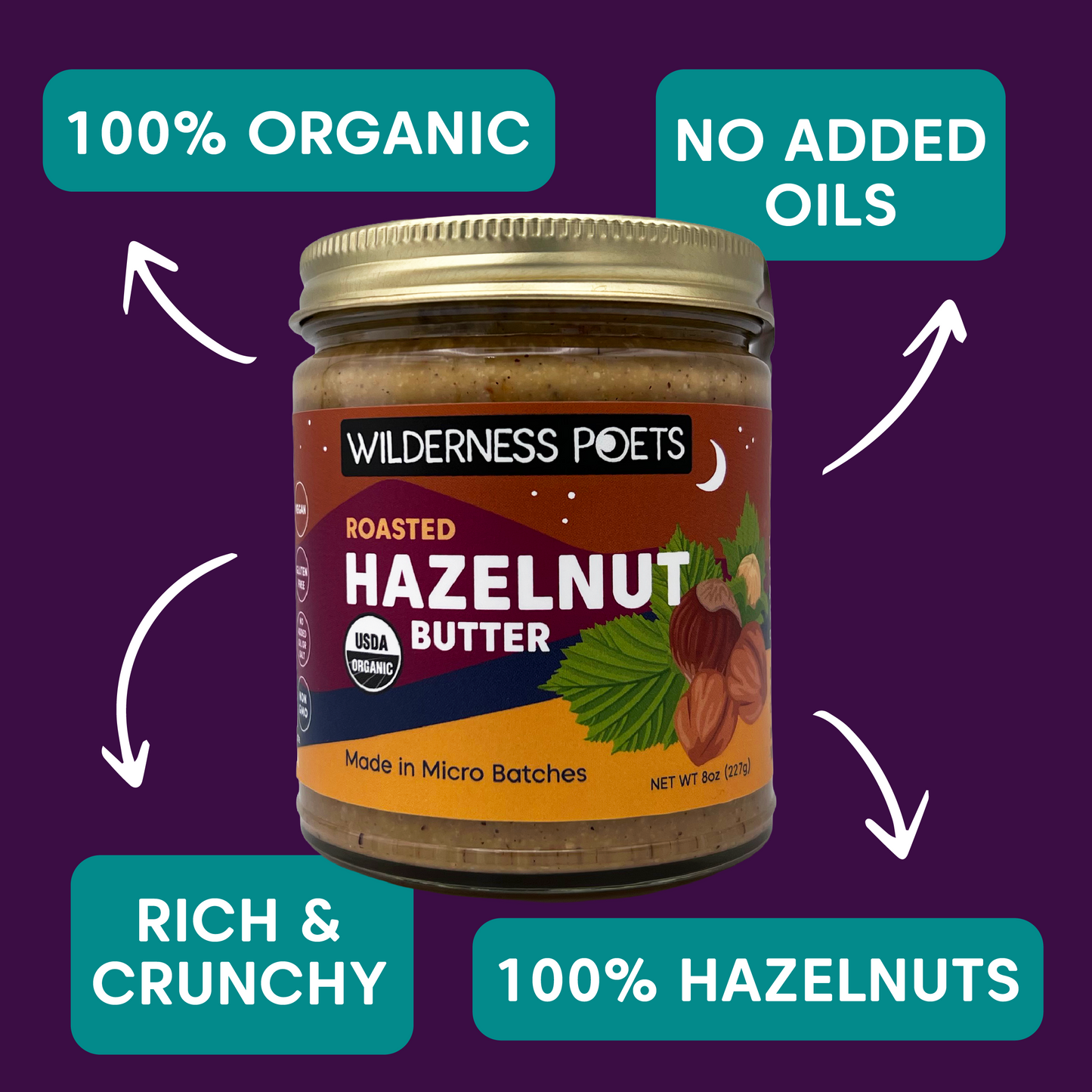 Hazelnut Butter - Organic & Roasted