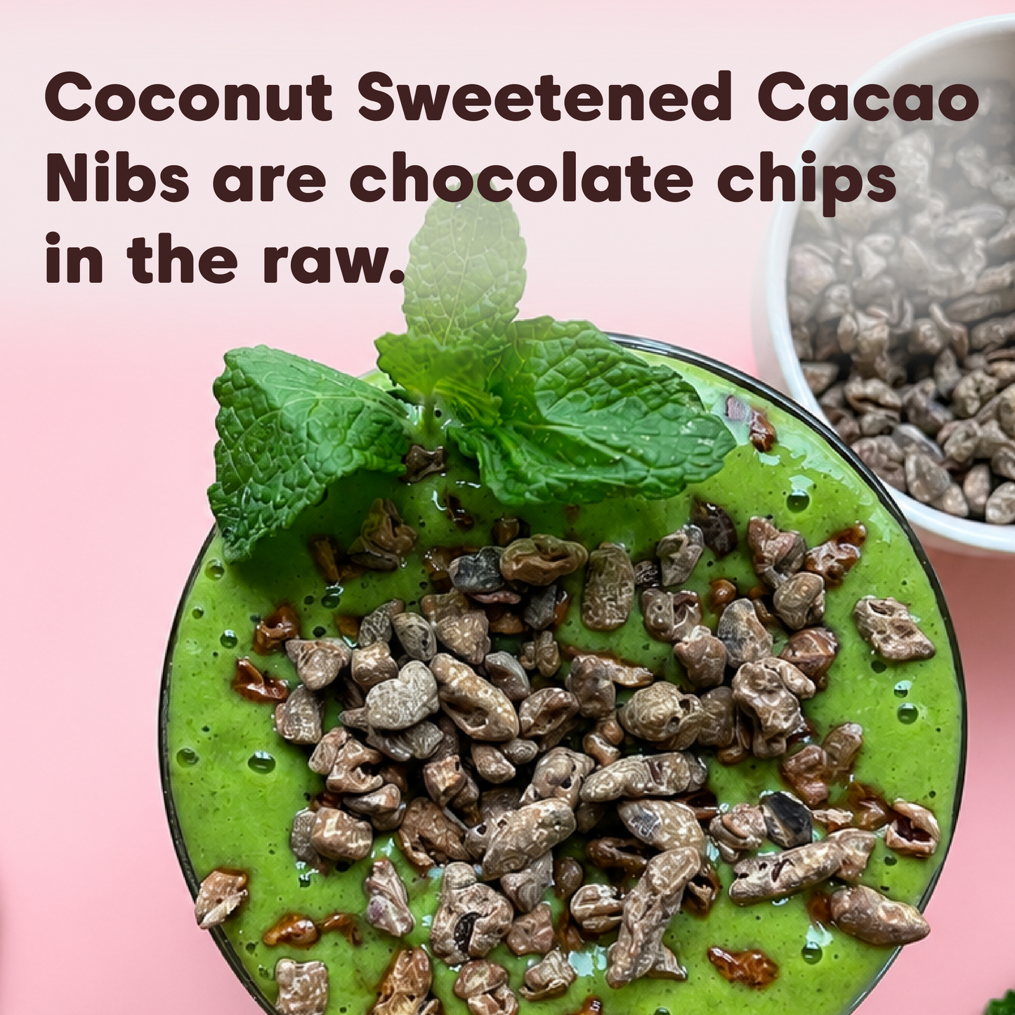 Cacao Nibs  - Coconut Nectar Sweetened, Organic
