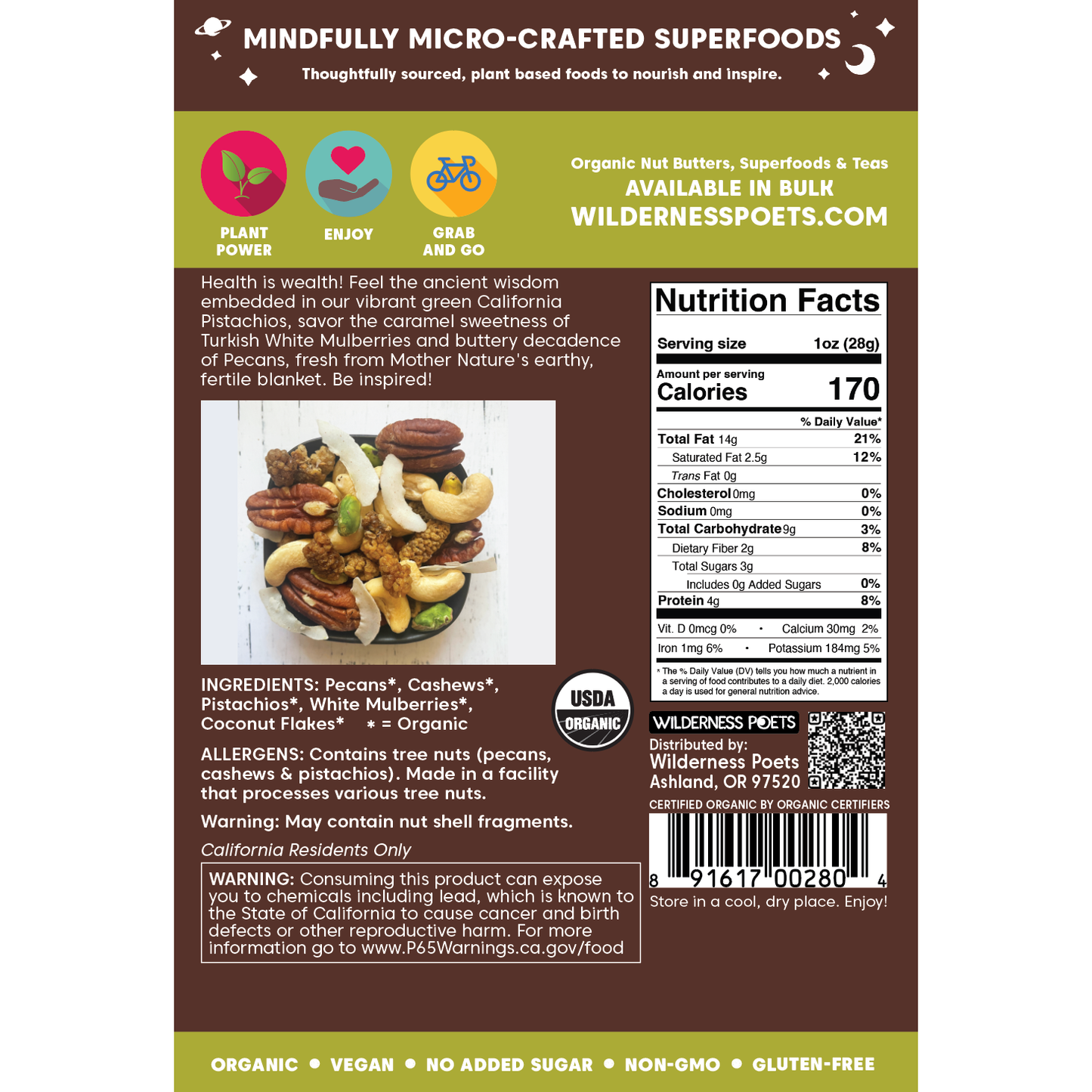 Delight Wild Mix - Organic (Nut, Berry, Coconut)