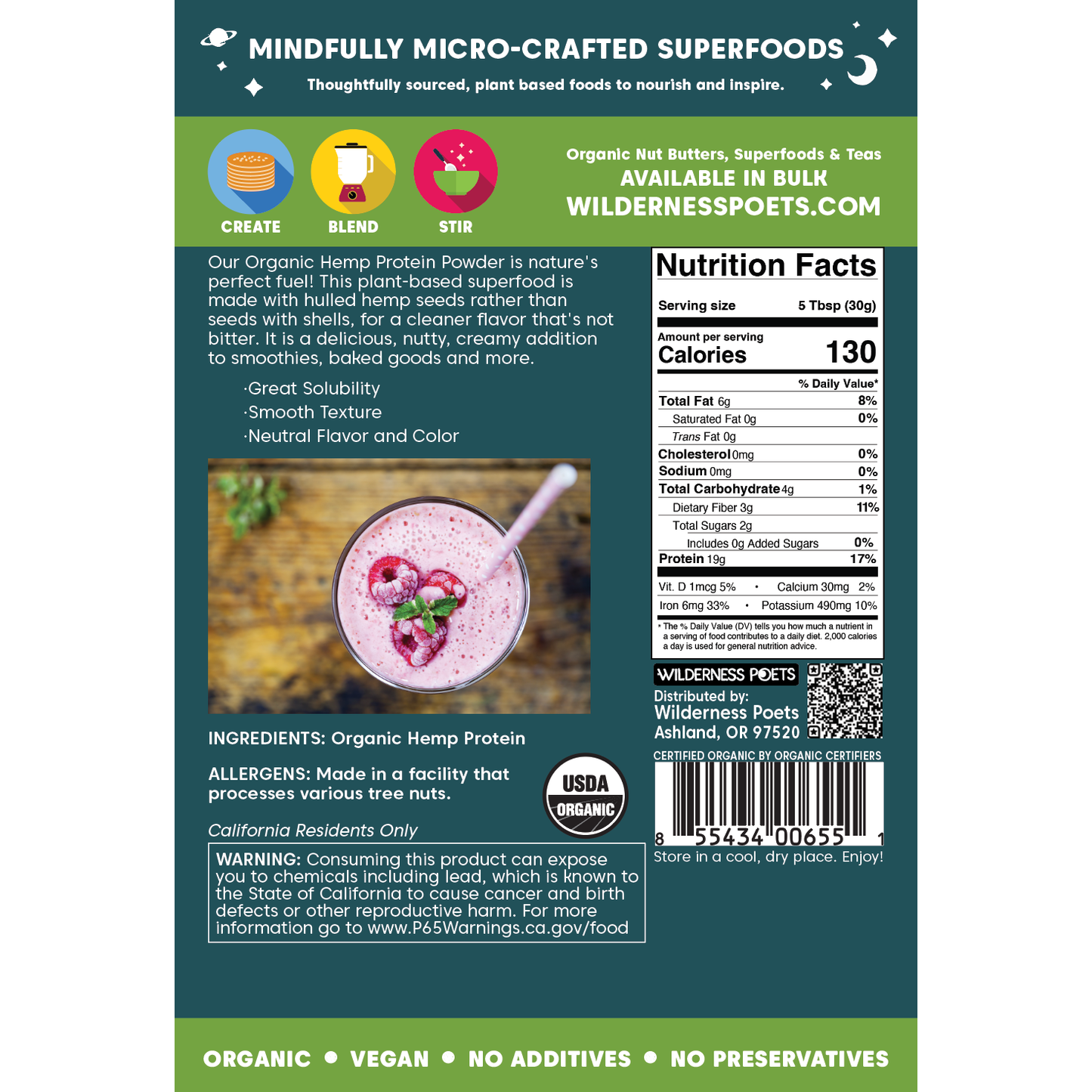 Hemp Protein Powder - Organic