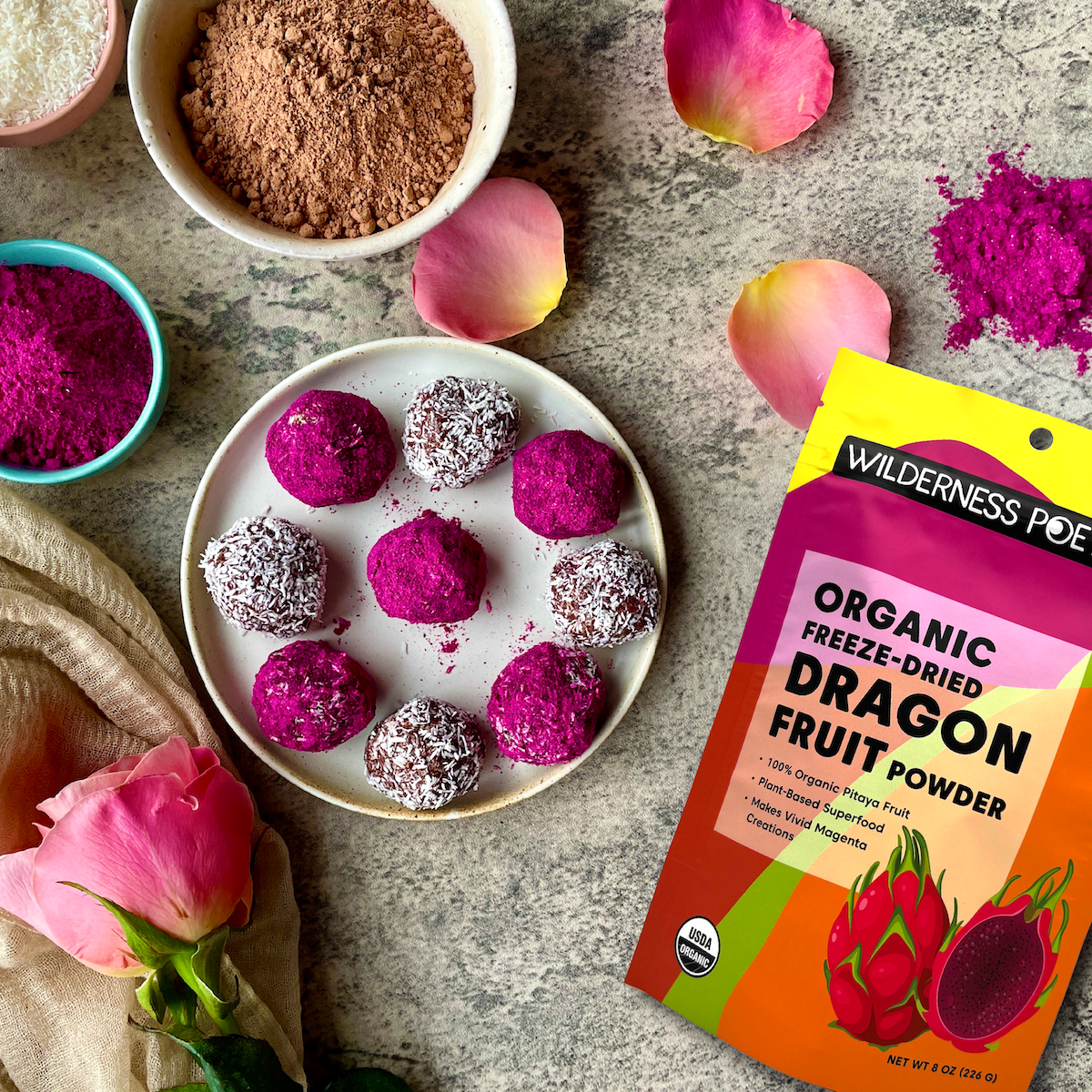 Dragon Fruit Powder - Freeze Dried, Organic