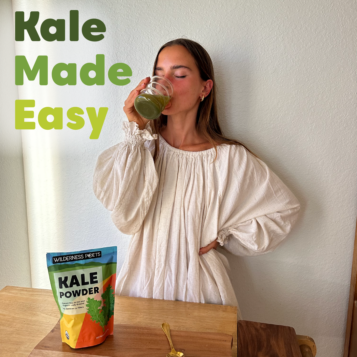 Kale Powder - Raw, Organic