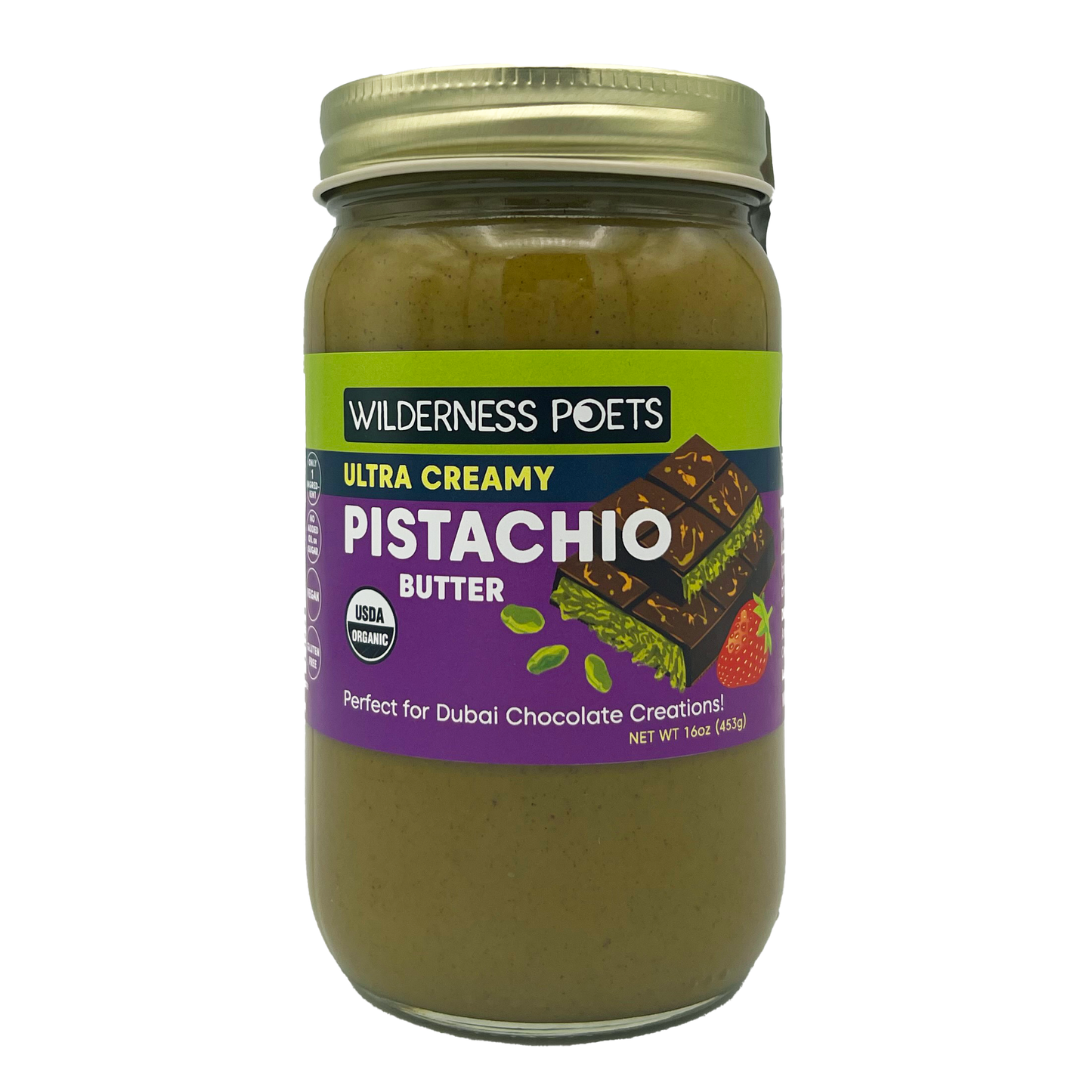 Pistachio Butter - Organic, ULTRA CREAMY