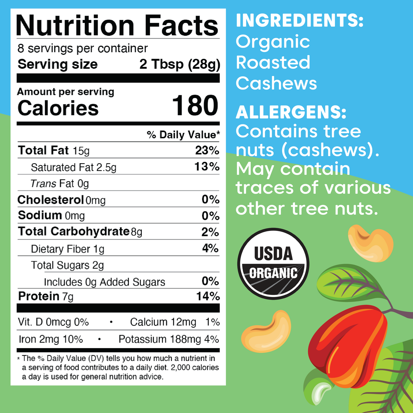 Roasted Cashew Butter - Roasted, Organic