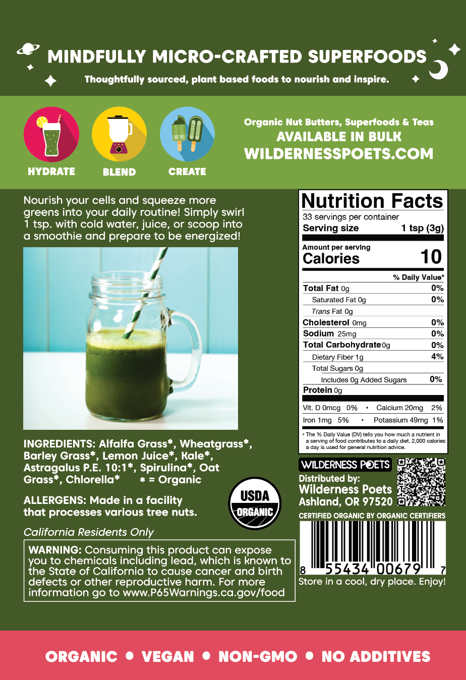 Alkalizing Super Greens - Organic
