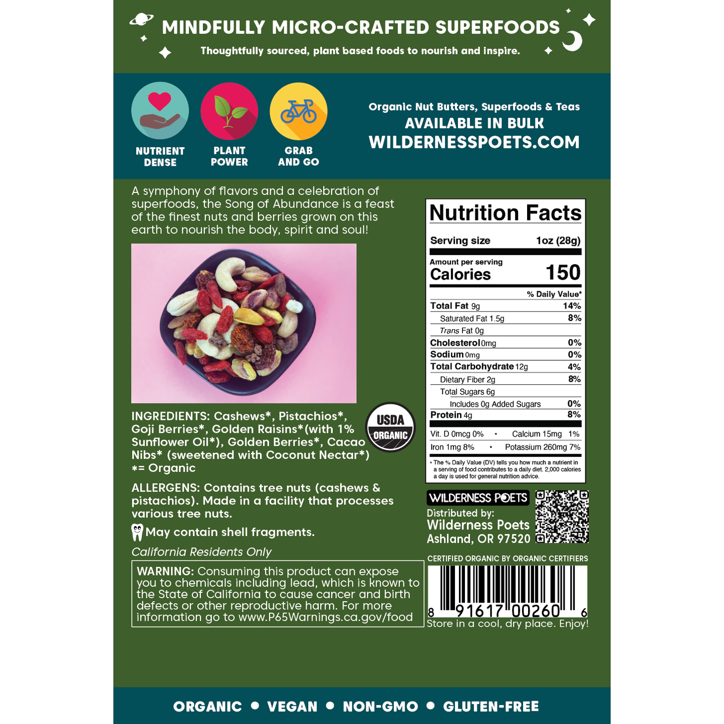 Abundance Wild Mix - Organic (Superfood Medley)