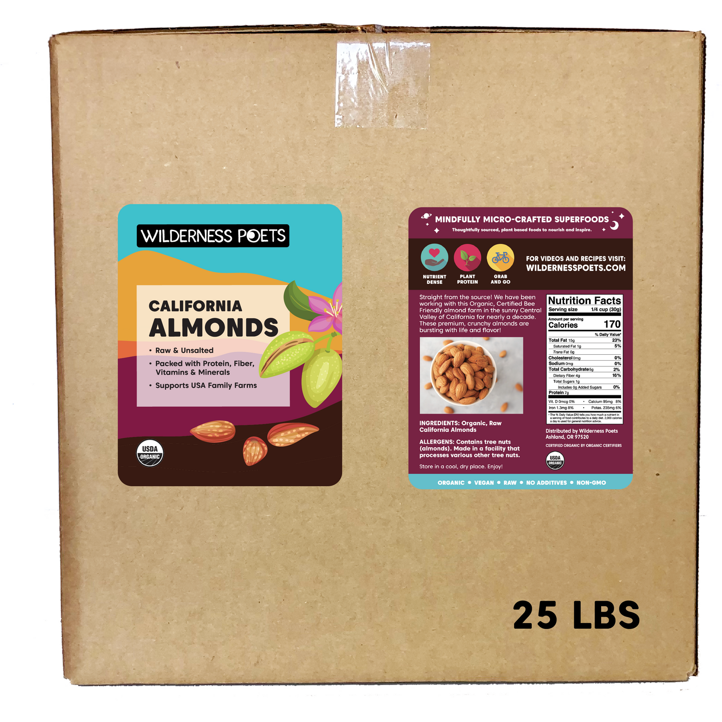 Almonds - California Grown, Organic