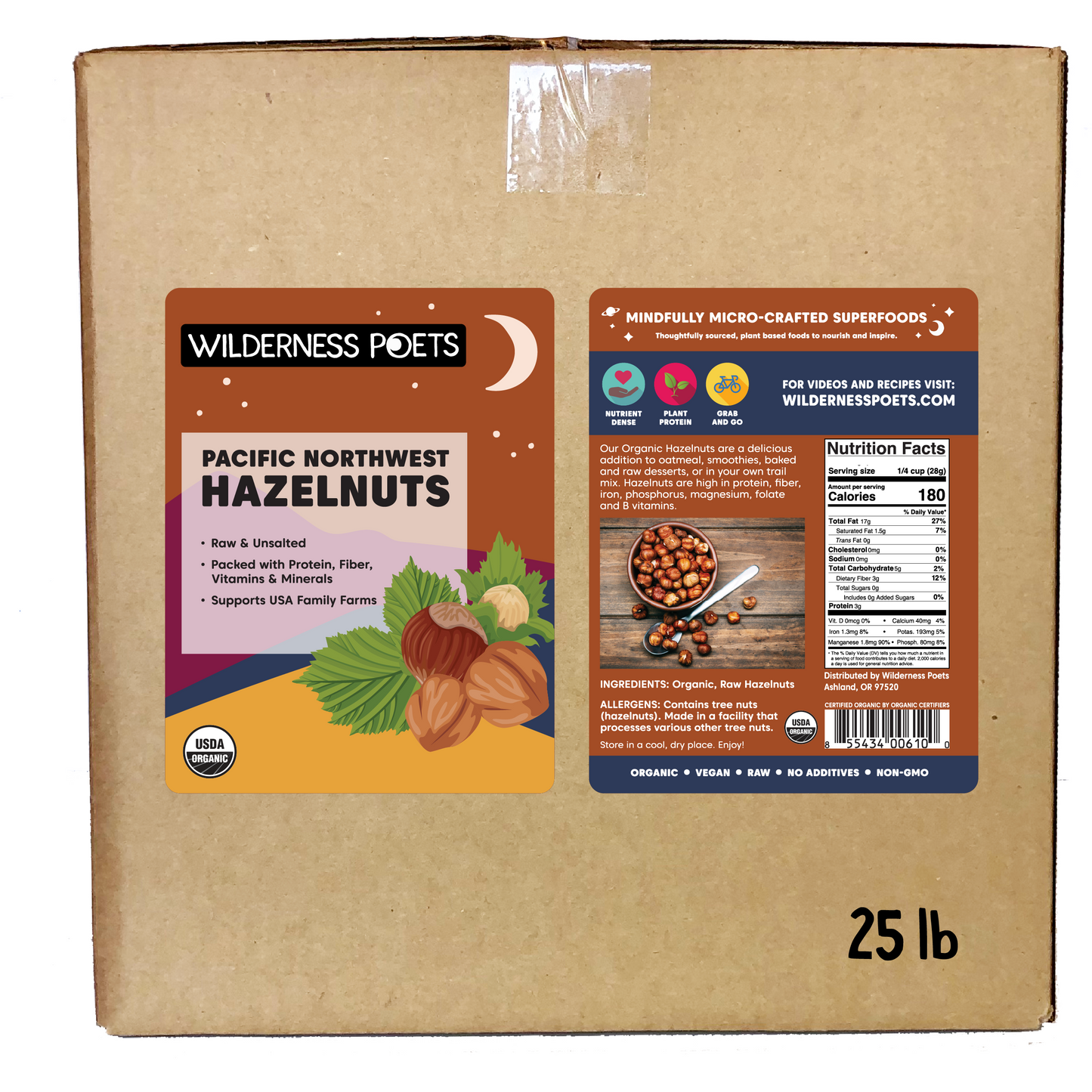 Hazelnuts - Pacific Northwest-Grown, Organic