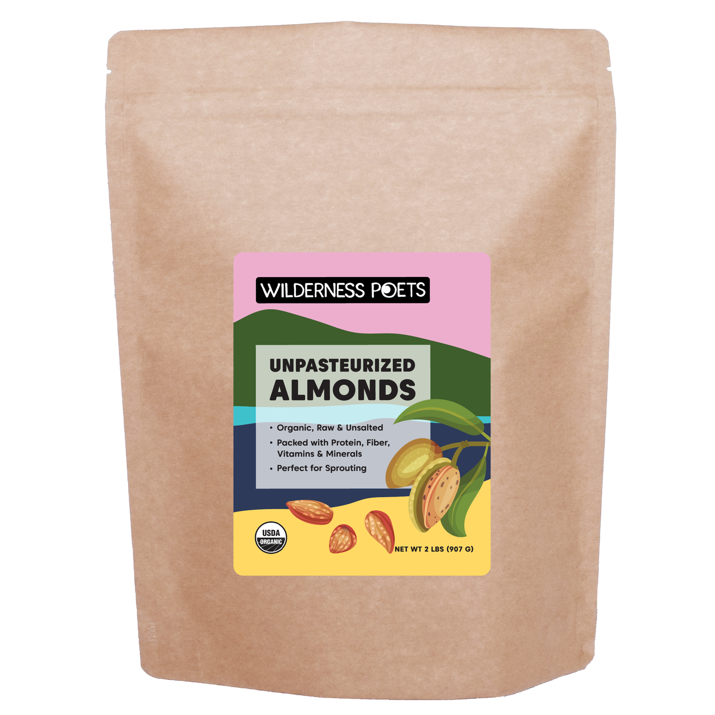 Almonds - Unpasteurized, Organic